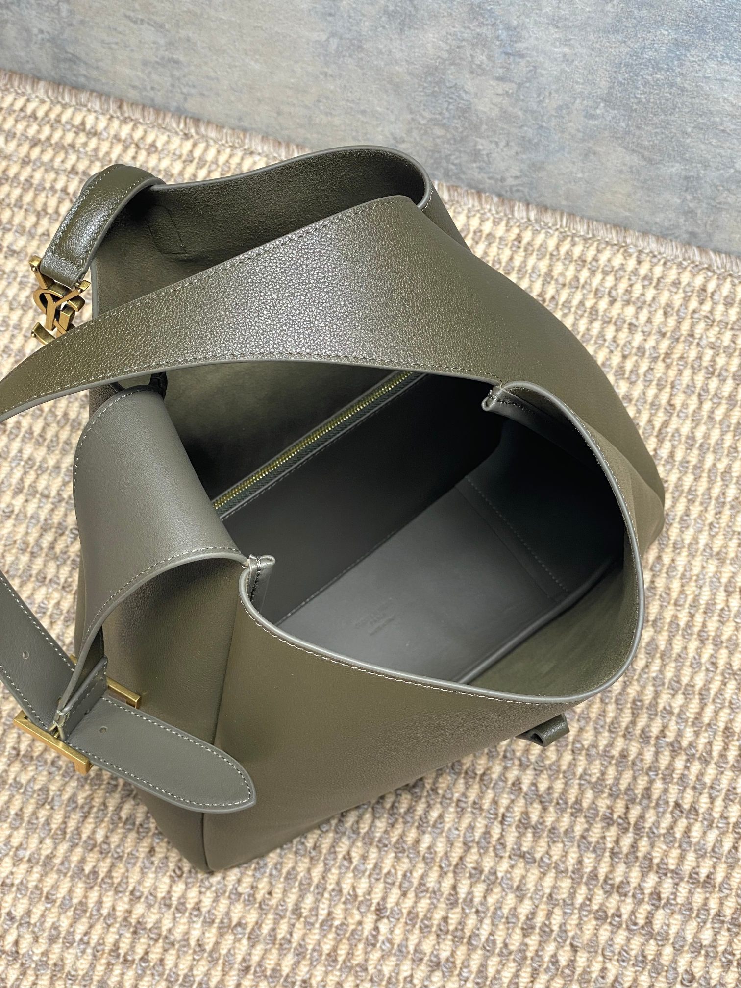 YSL Style Leather Hobo Bag style reference detail image 9 from source 770773