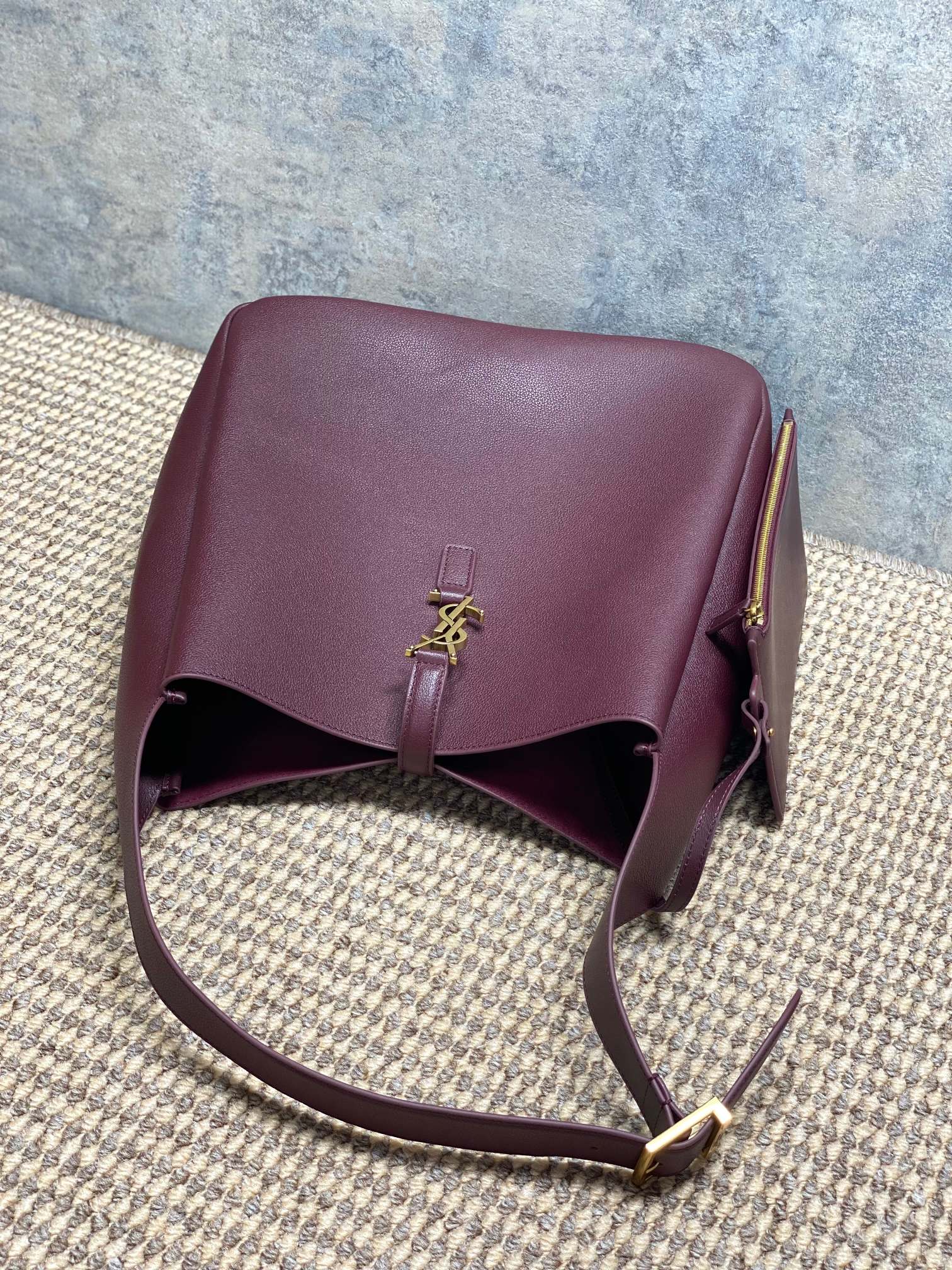 YSL Style Leather Hobo Bag style reference detail image 5 from source 770774