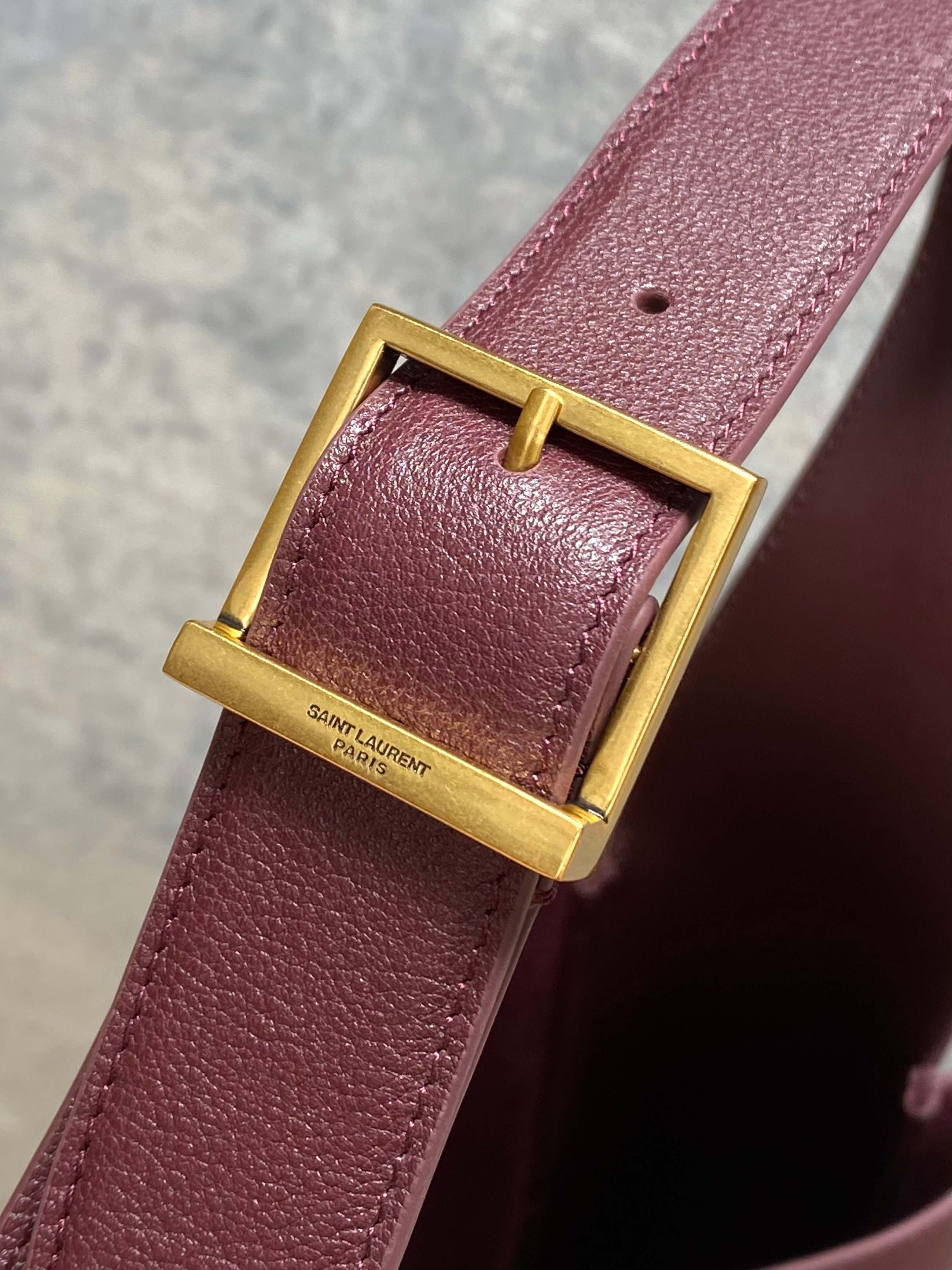 YSL Style Leather Hobo Bag style reference detail image 6 from source 770774