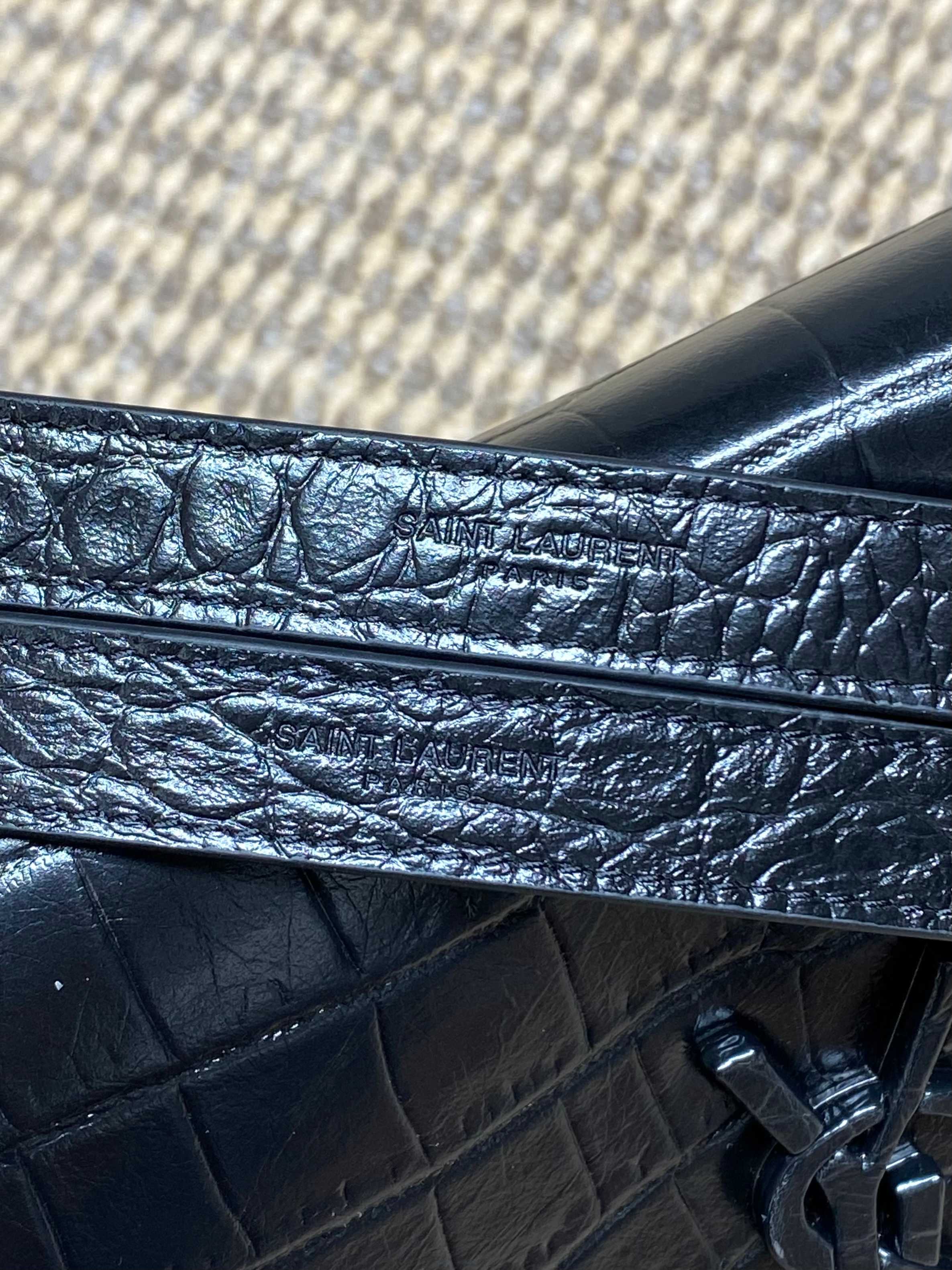 YSL Style Black Leather Top Handle Bag style reference detail image 6 from source 770771