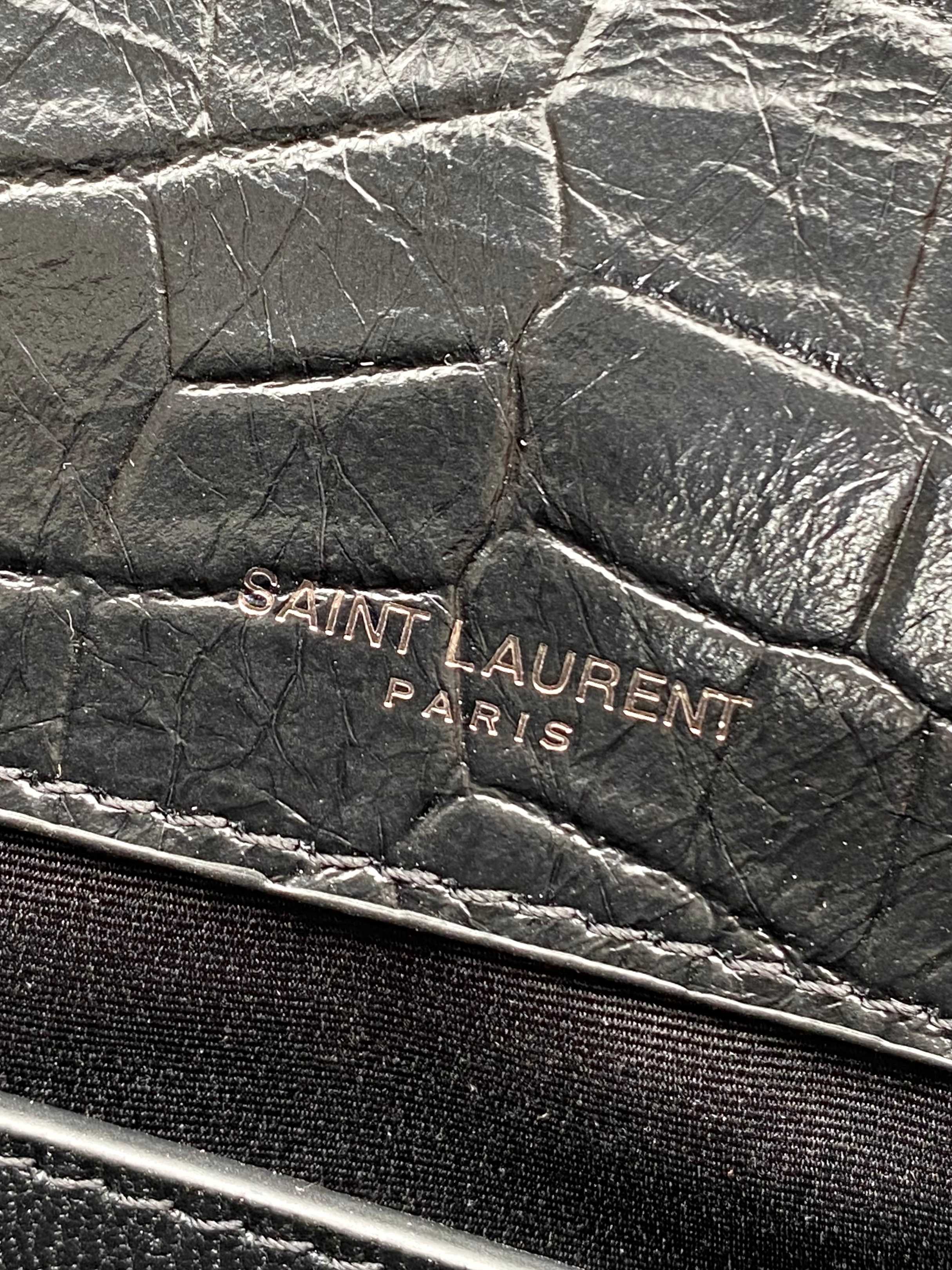 YSL Style Black Leather Top Handle Bag style reference detail image 8 from source 770772