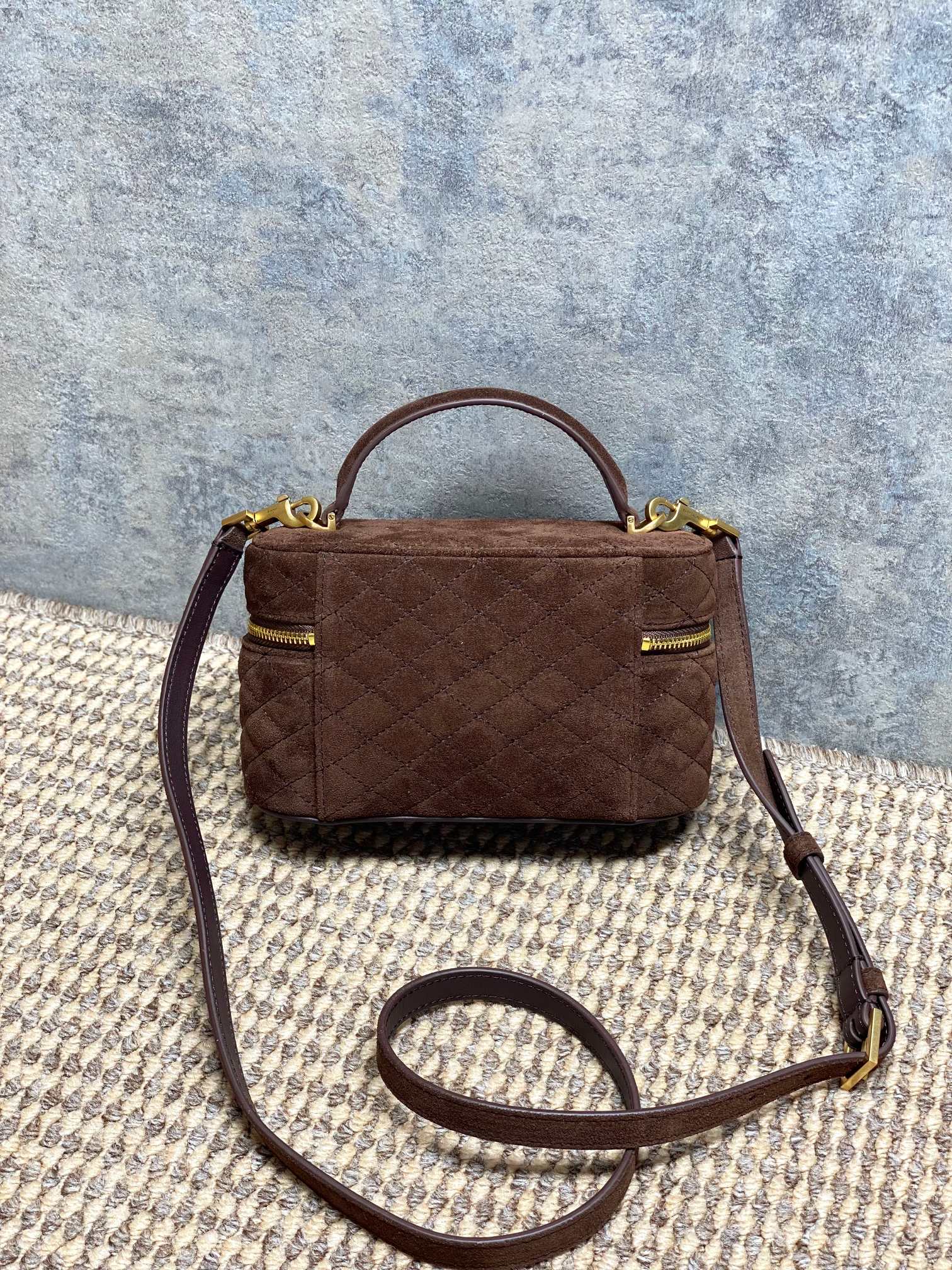 YSL Style Brown Leather Crossbody Bag style reference detail image 2 from source 770769