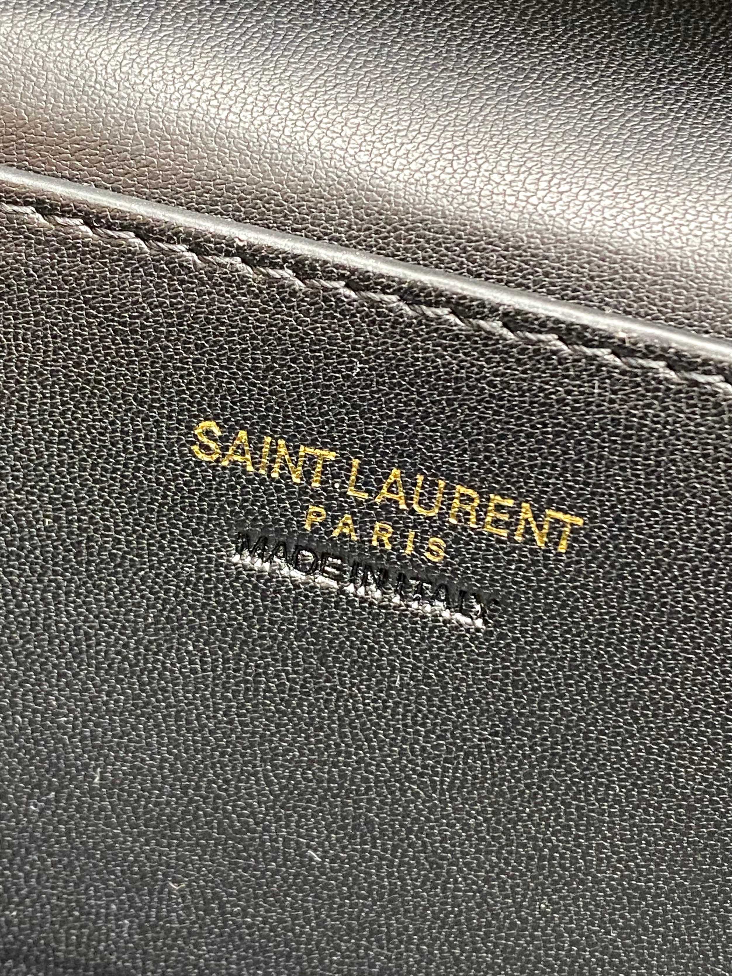 YSL Style Brown Leather Crossbody Bag style reference detail image 8 from source 770769