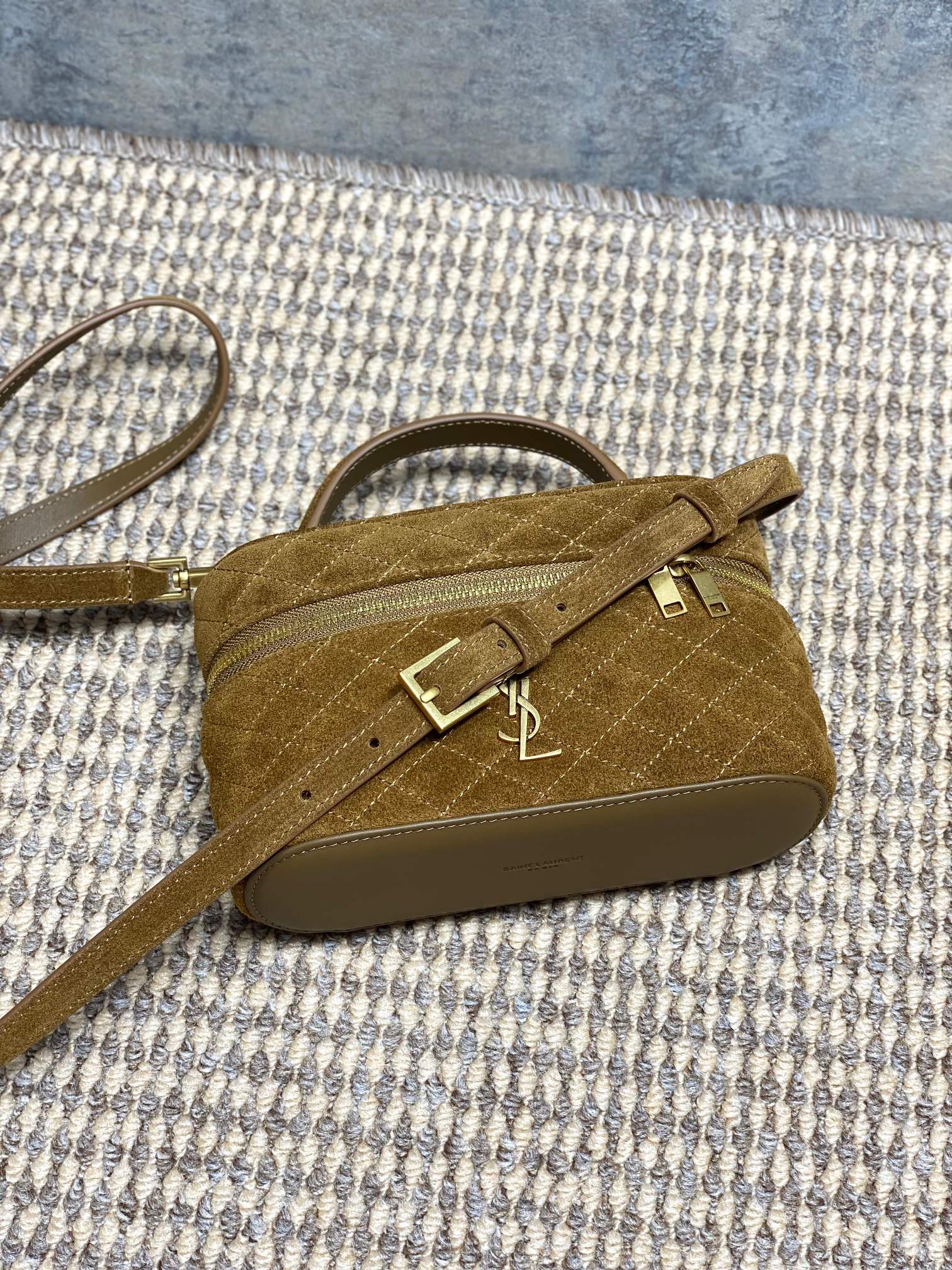 YSL Style Brown Leather Crossbody Bag style reference detail image 5 from source 770770