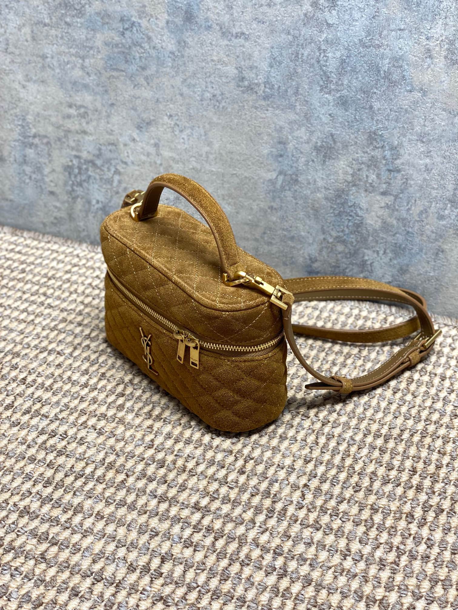 YSL Style Brown Leather Crossbody Bag style reference detail image 3 from source 770770