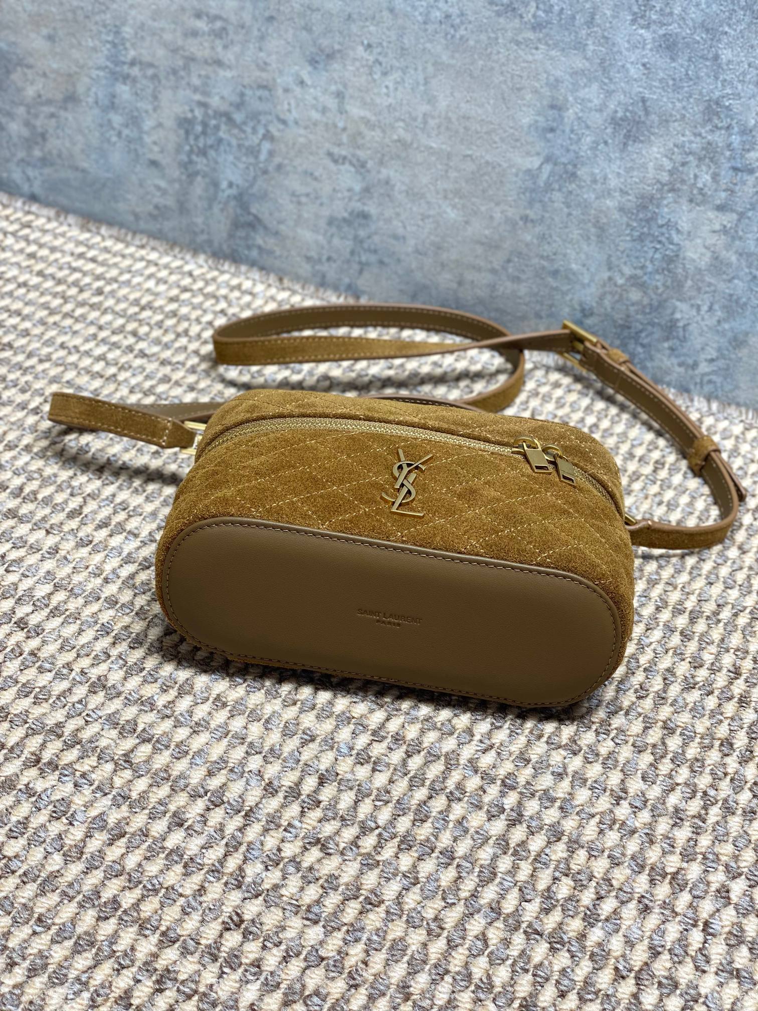 YSL Style Brown Leather Crossbody Bag style reference detail image 4 from source 770770