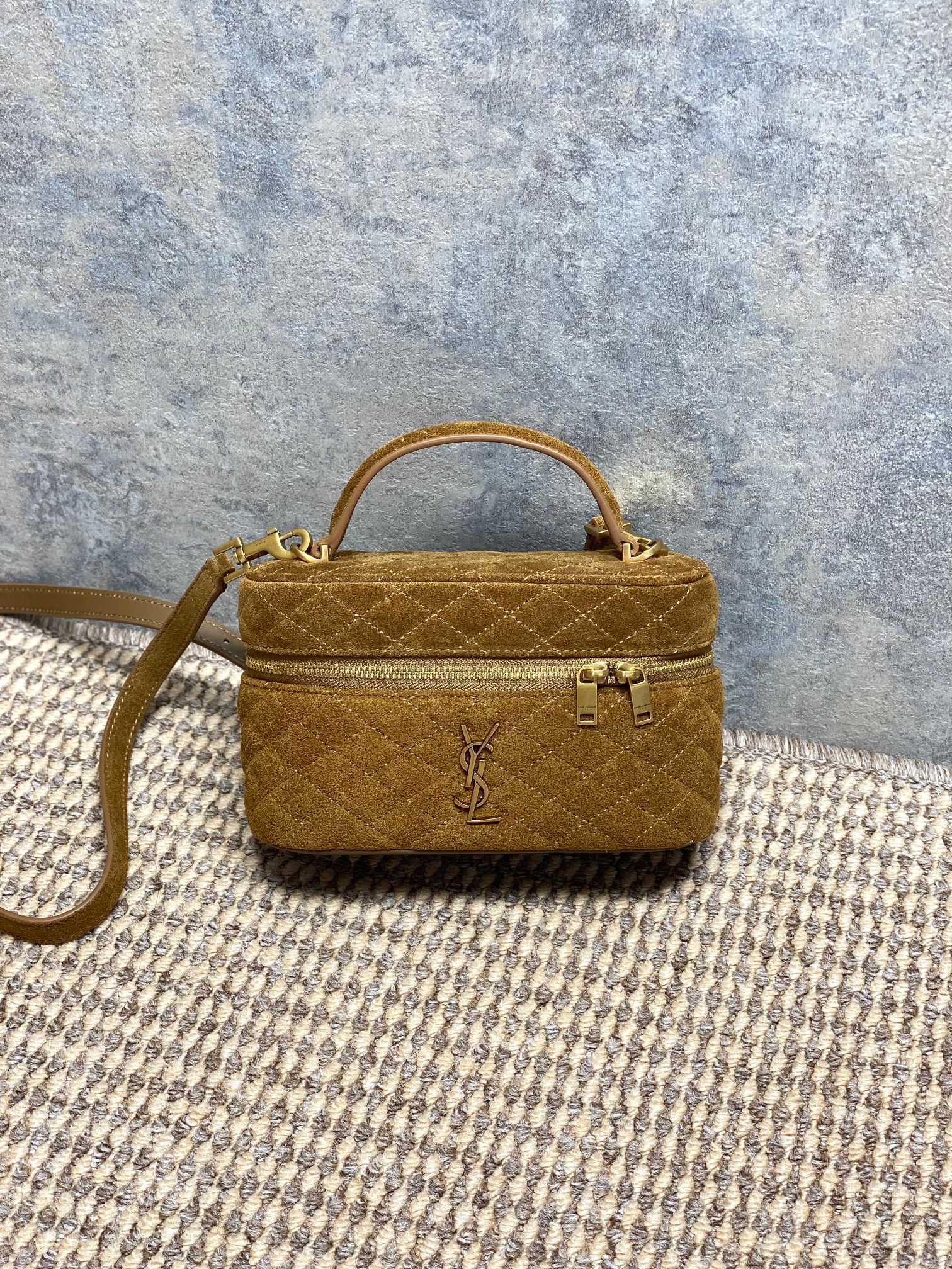 YSL Style Brown Leather Crossbody Bag style reference detail image 1 from source 770770