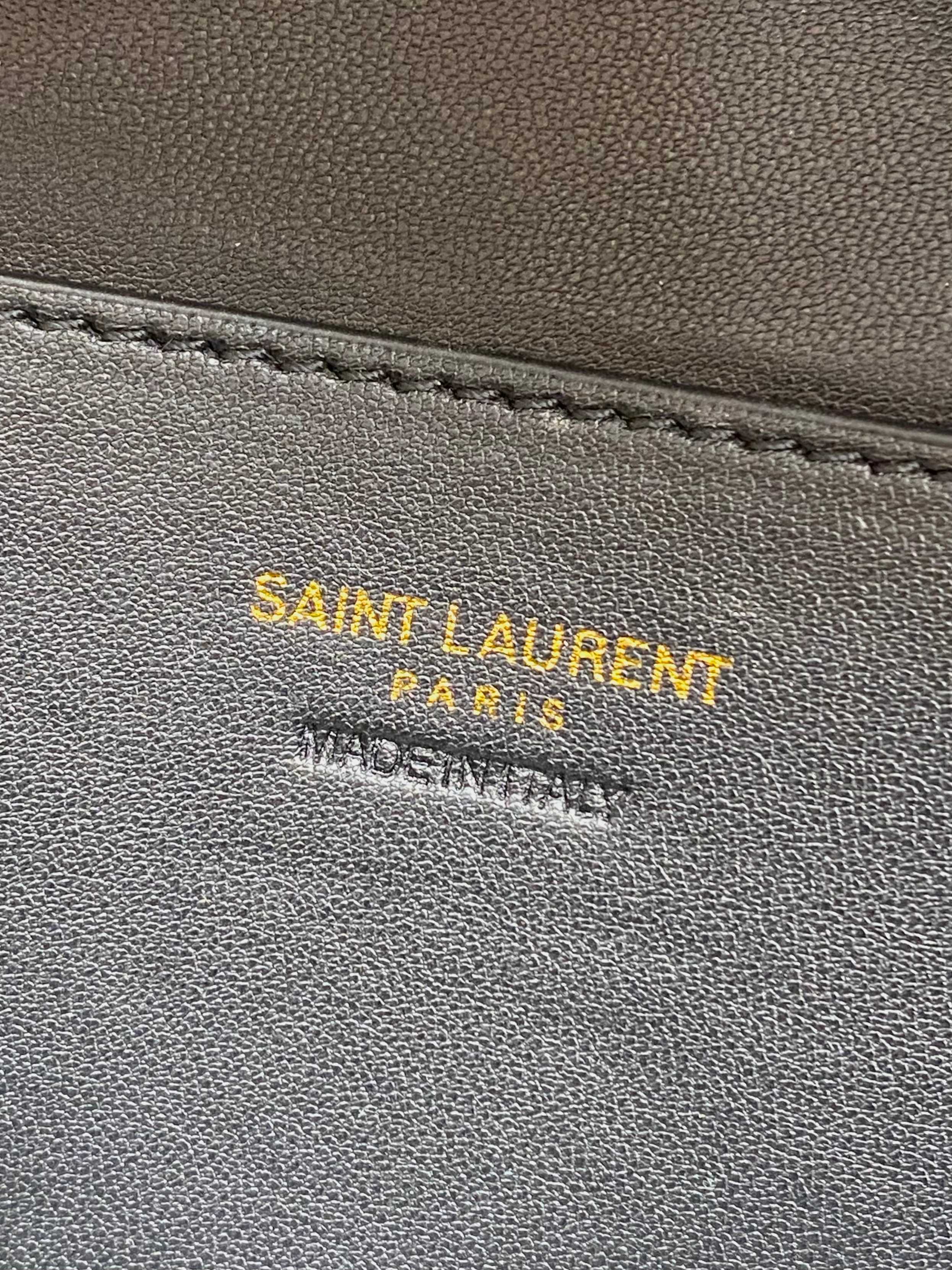 YSL Style Brown Leather Crossbody Bag style reference detail image 7 from source 770770
