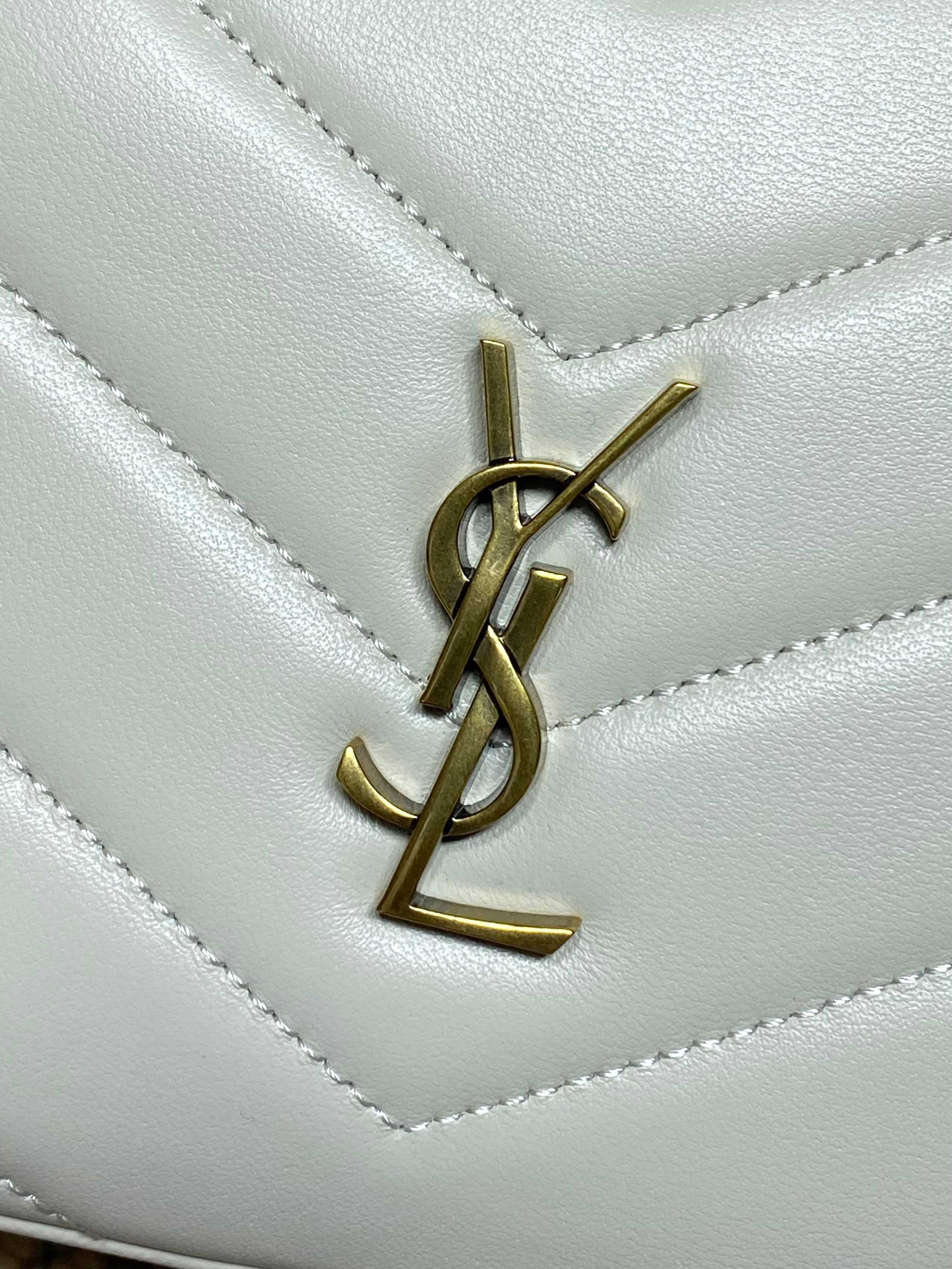 YSL V-Quilted Leather Camera Crossbody Bag