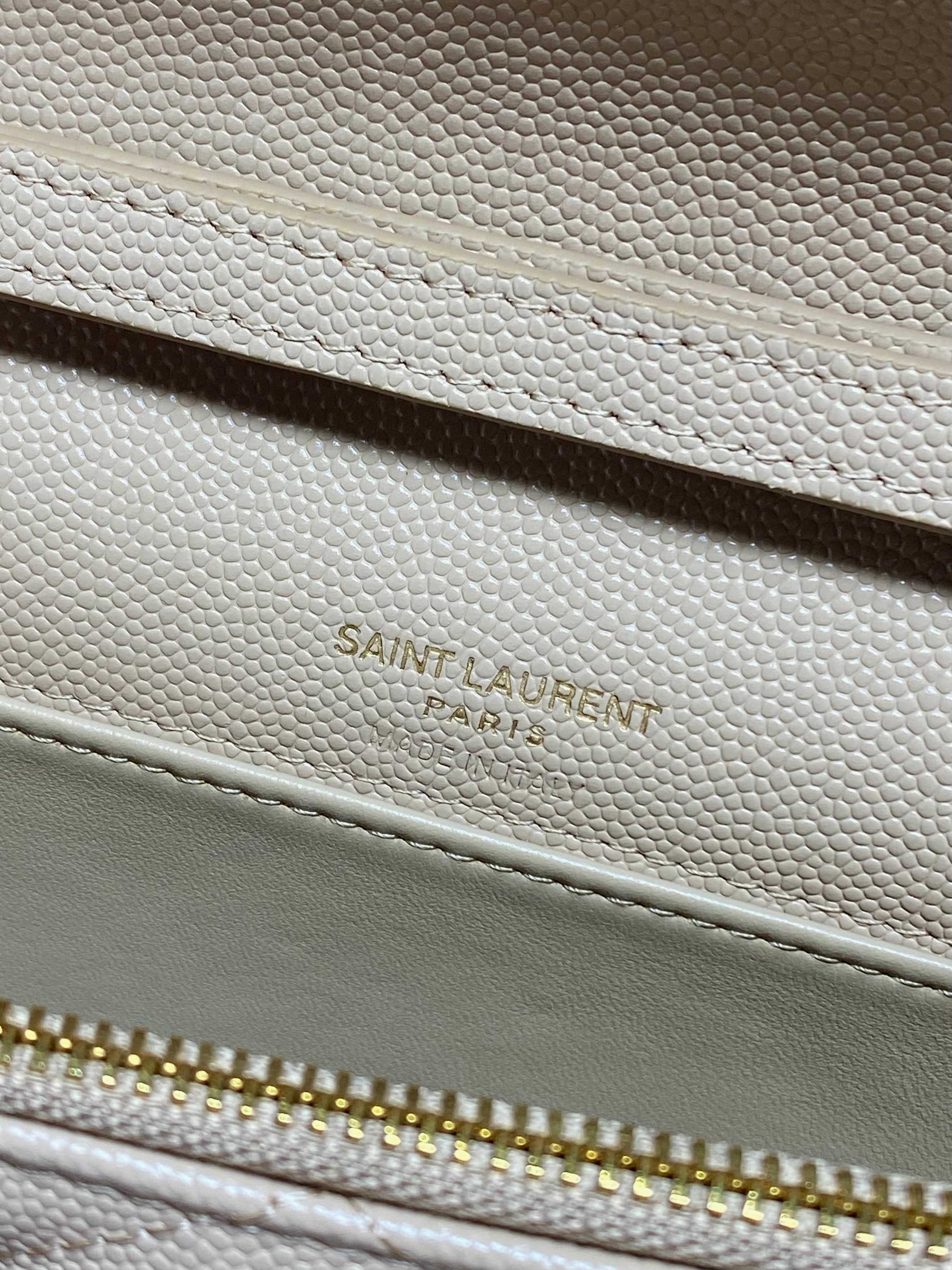 YSL Cassandre Quilted Chain Wallet bag