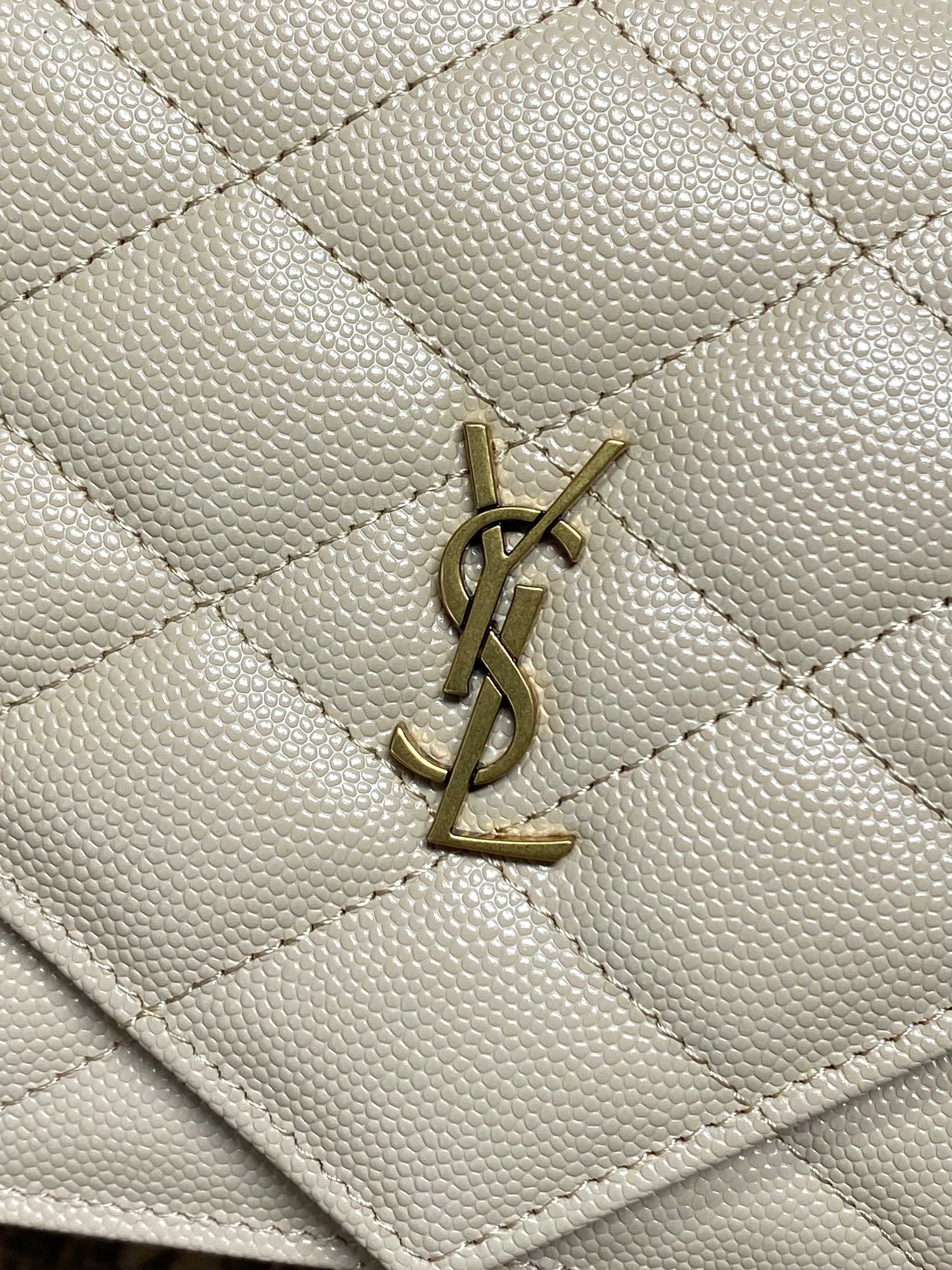 YSL Cassandre Quilted Chain Wallet bag