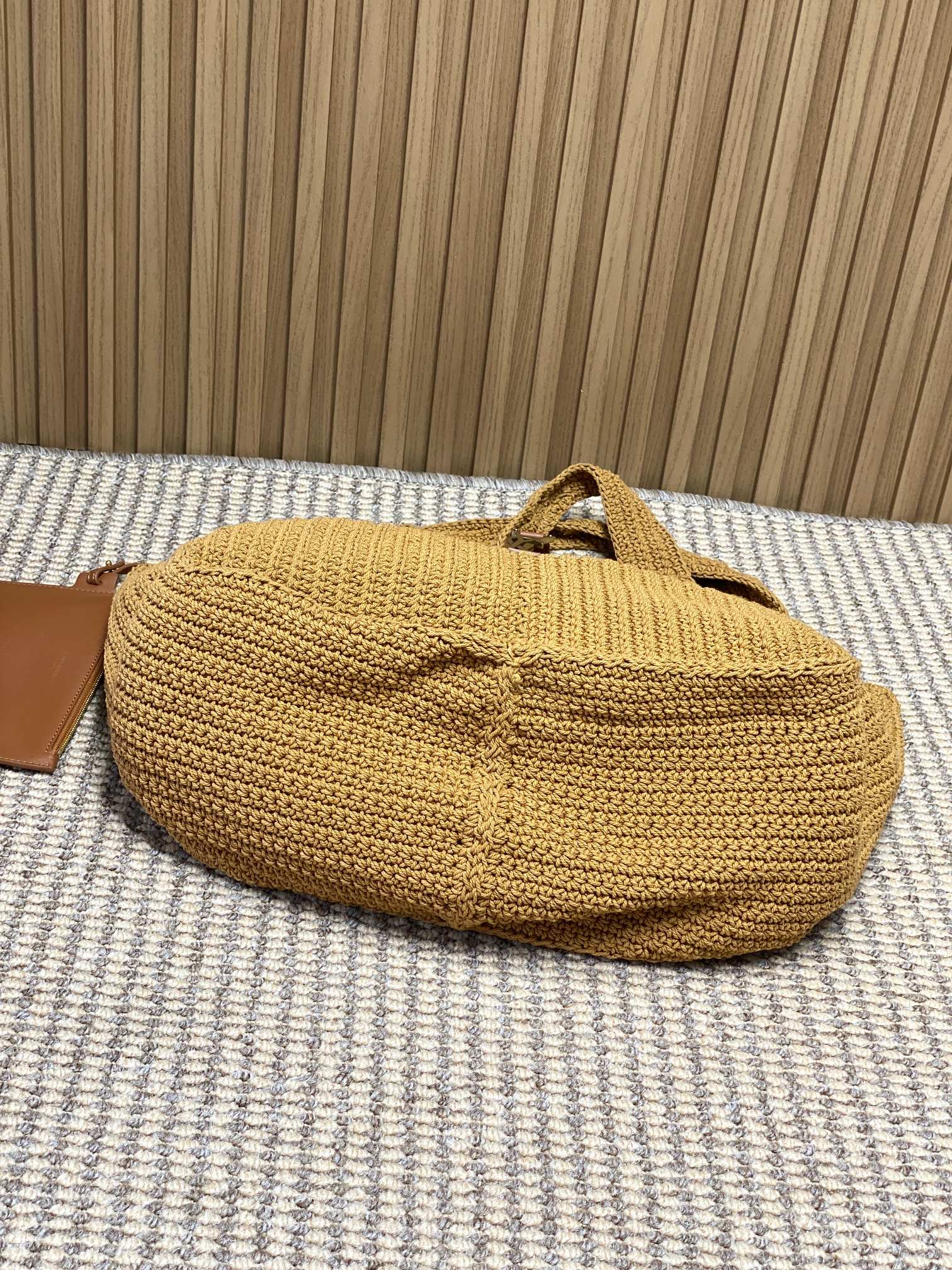 YSL Woven Raffia Tote Shoulder Bag