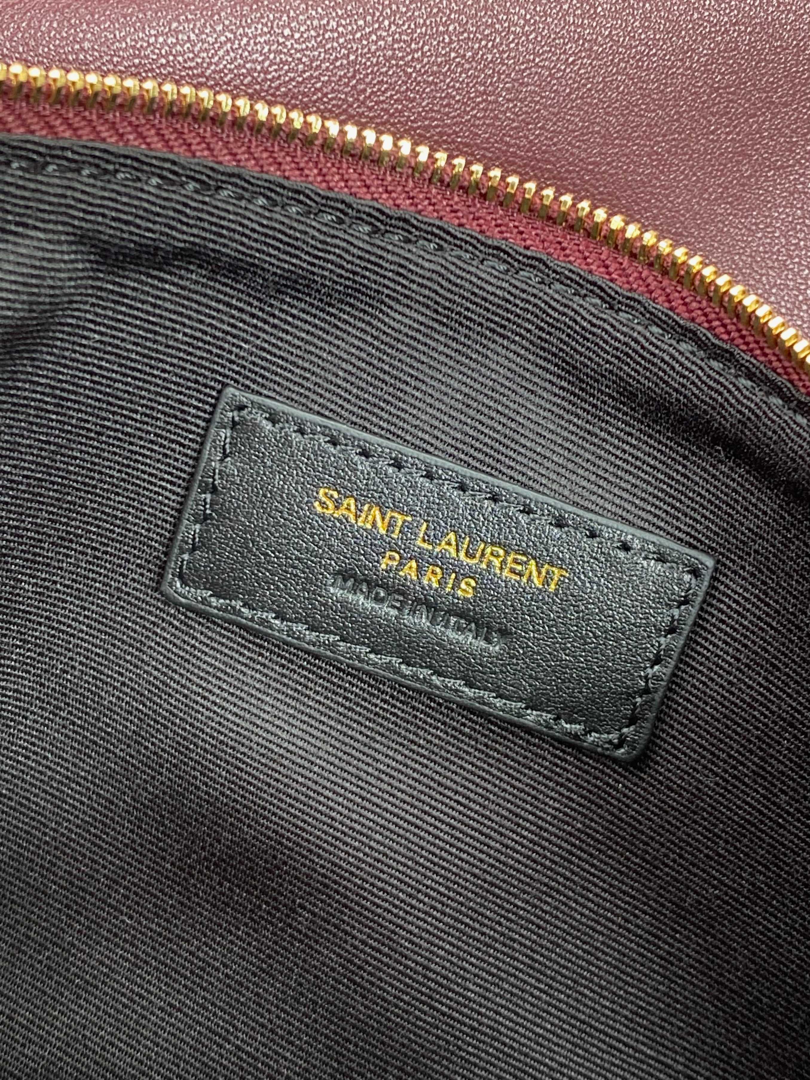 YSL Soft Leather Braided Chain Hobo Bag