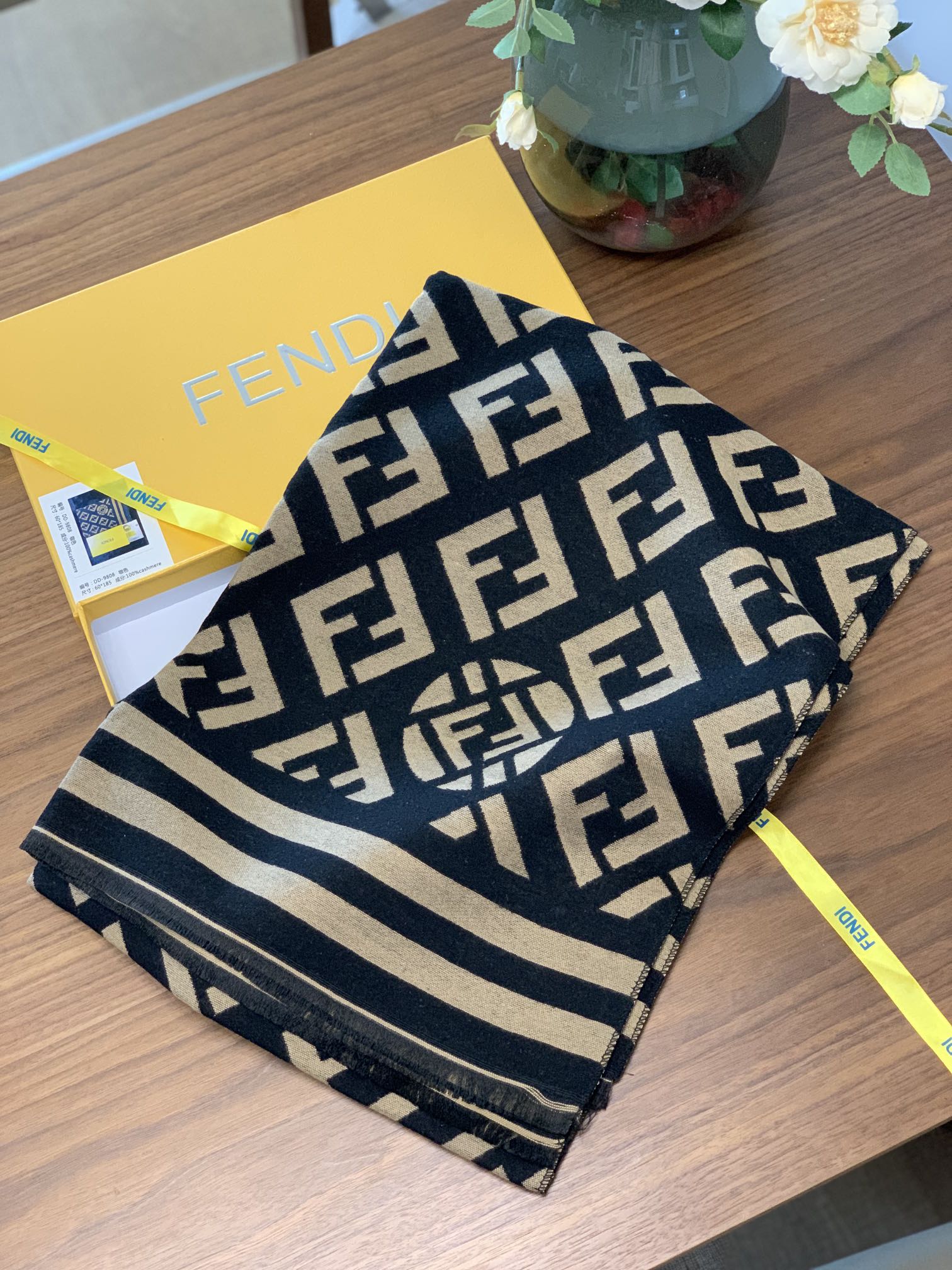 Fendi Haute Couture Haute Couture Artisanal Silk Scarf Shawl 3