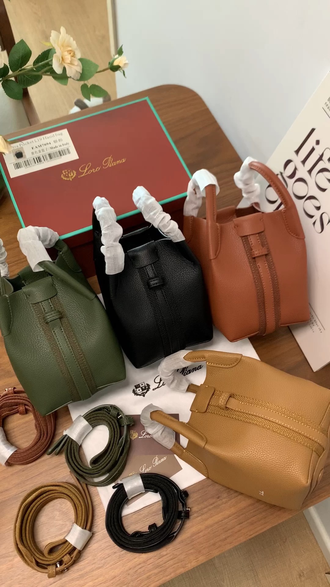 Each bag includes a standalone strap for shoulder or crossbody wear - Bag