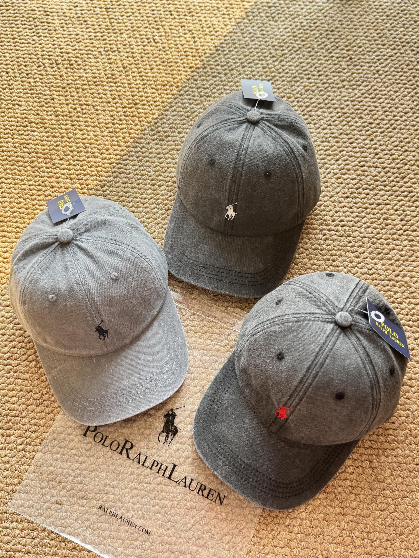 ▫️ Grey # Carbon Grey # (Red Label/White Label)A must-have retro RL gray - Hat