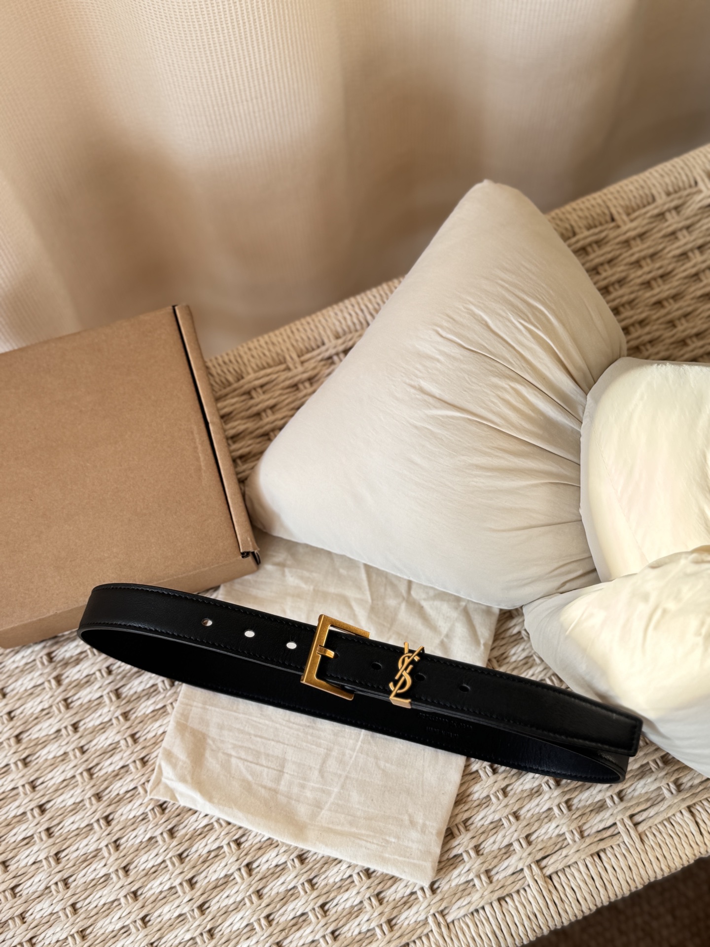 Saint Laurent Haute Couture Luxury Atelier Designer Belt Tie Accessories
