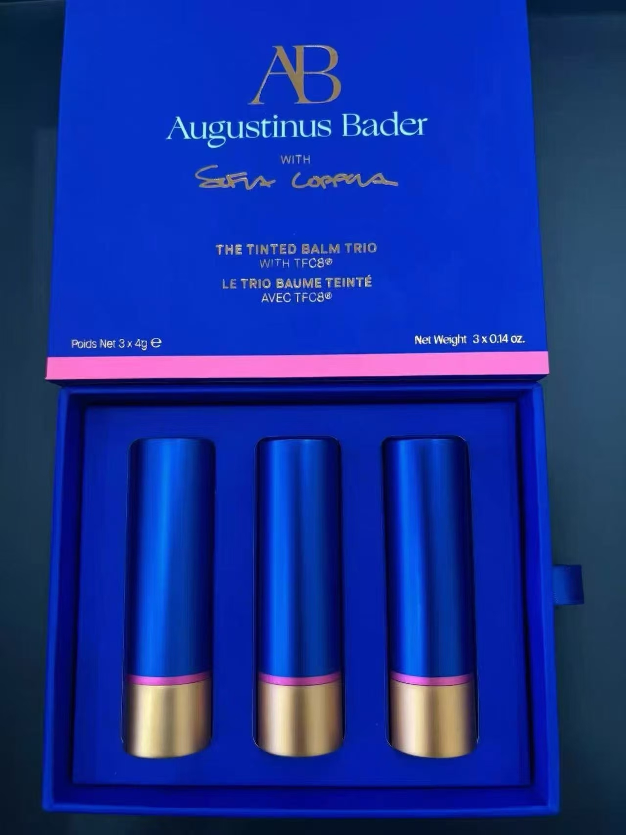 120. Set de 3 labiales de AB alemán 🔜 calidad 1:1❗ Set de regalo de bálsamos labiales de color AB alemán, lote 48 sets…