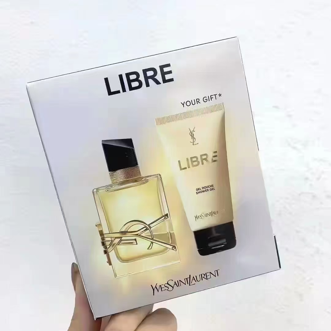 Set de dos piezas de Yves Saint Laurent Libre! Incluye: Libre Eau de Parfum 50ml + loción corporal 50ml.