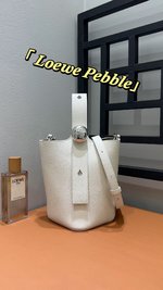 Loewe Bucket Bags Silver
