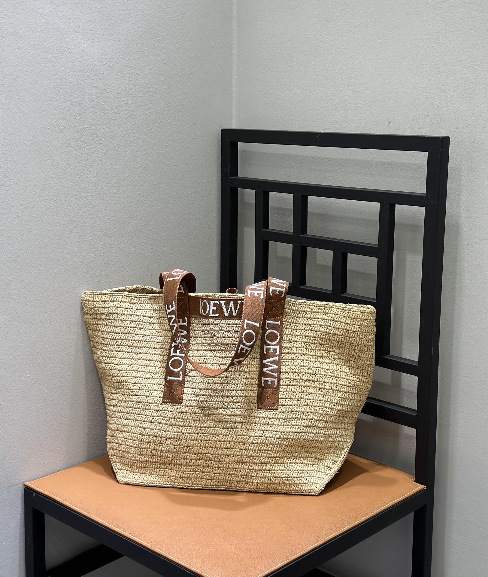 Loewe Raffia Basket Bag, Summer Limited Edition Tote with Logo Straps 4 i1720519806 1418 2