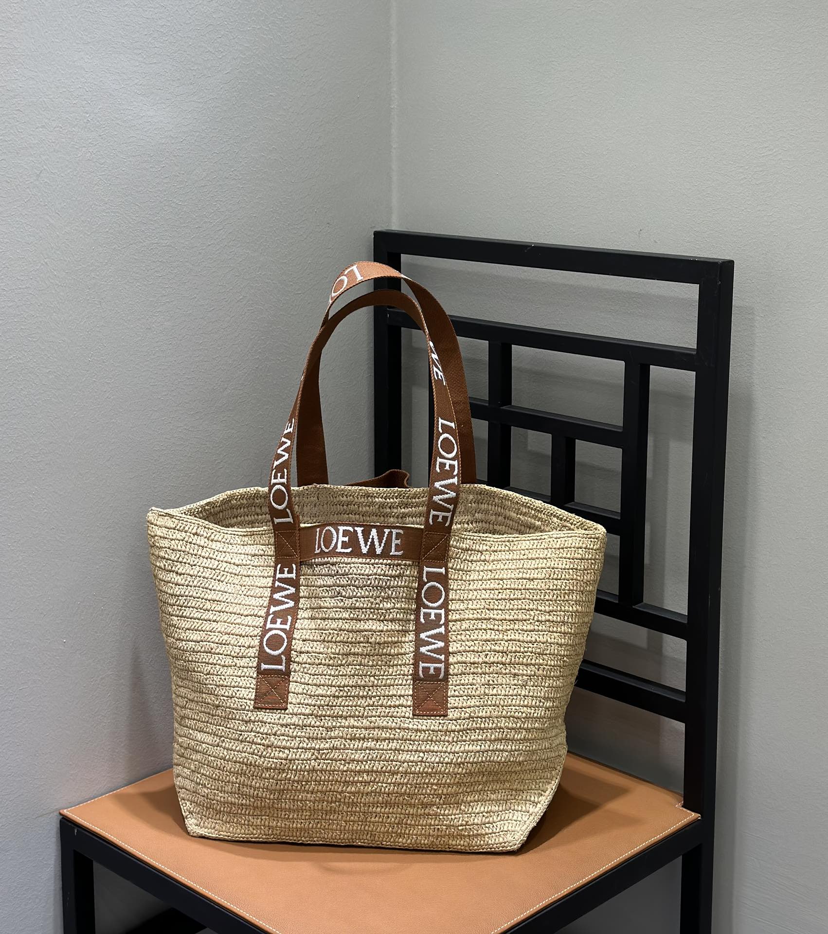 Loewe Raffia Basket Bag, Summer Limited Edition Tote with Logo Straps 2 i1720519806 4731 4
