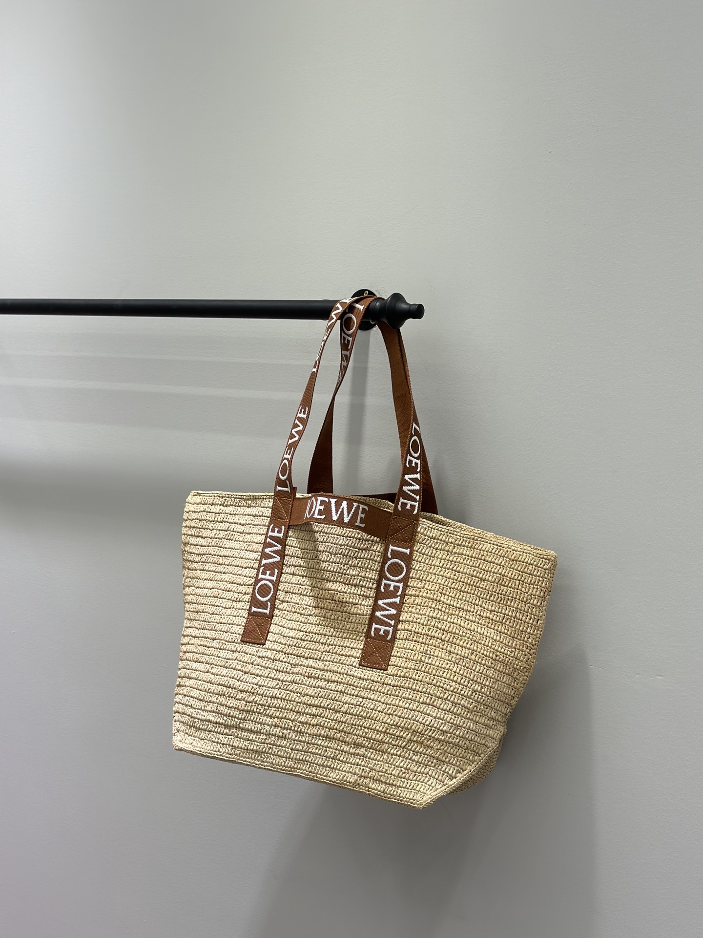 Loewe Raffia Basket Bag, Summer Limited Edition Tote with Logo Straps 10 i1720519807 4390 6