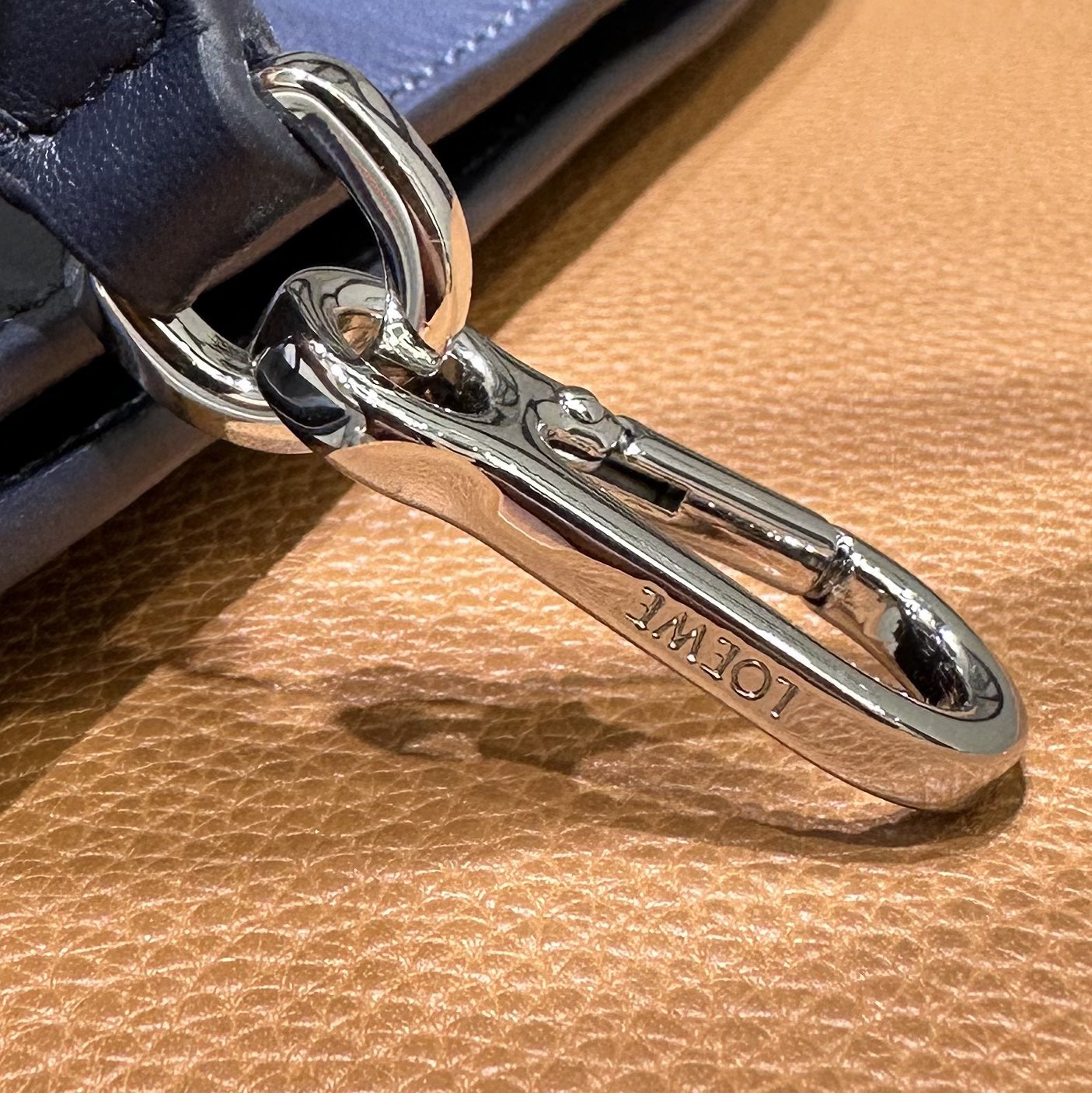 Loewe Flamenco Small Drawstring Bag, Dark Blue Leather Crossbody 9 i1720525497 4090 4