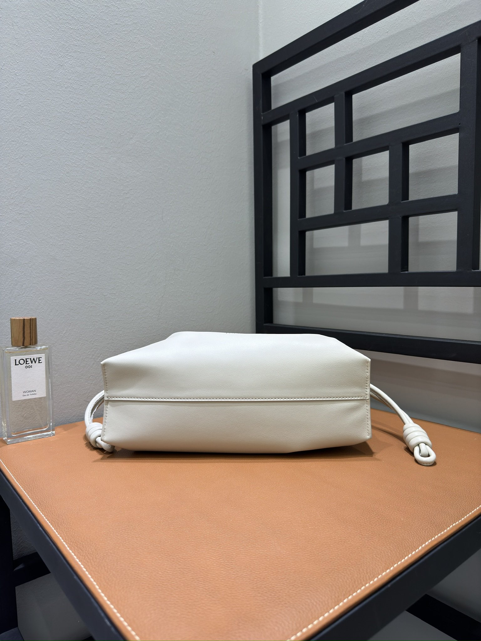 Loewe Flamenco Medium Clutch Bag - Sea Salt White, Drawstring Closure 5 i1723044252 9020 3
