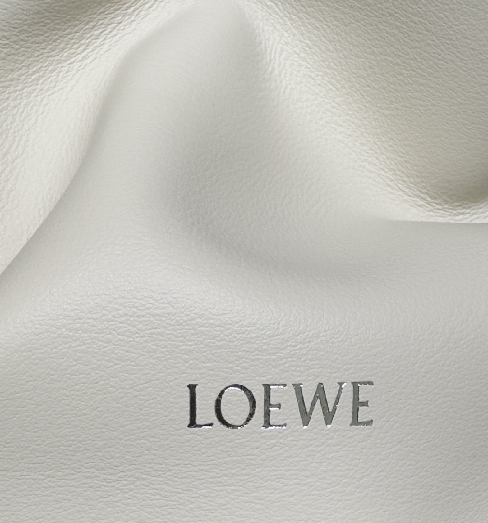Loewe Flamenco Medium Clutch Bag - Sea Salt White, Drawstring Closure 9 i1723044252 9656 6