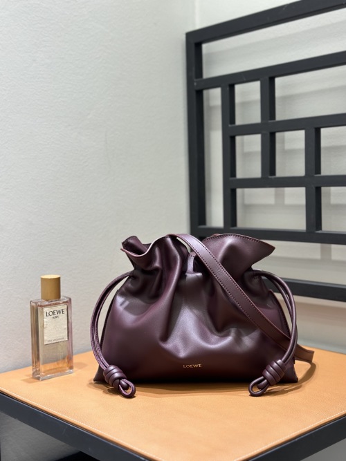 Loewe Flamenco Medium Wine Nappa Leather Shoulder Bag | Wine 1 Loewe Flamenco Medium Wine Nappa Leather Shoulder Bag | Wine