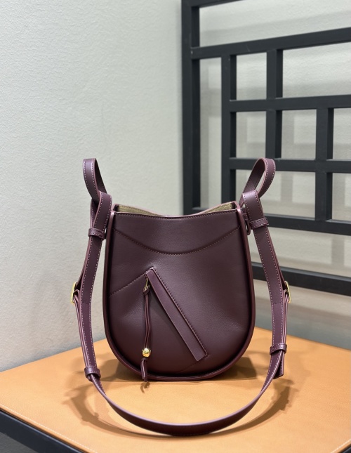 Hammock Style Leather Shoulder Bag with Adjustable Strap and Gold Hardware 1 Hammock Style Leather Shoulder Bag with Adjustable Strap and Gold Hardware