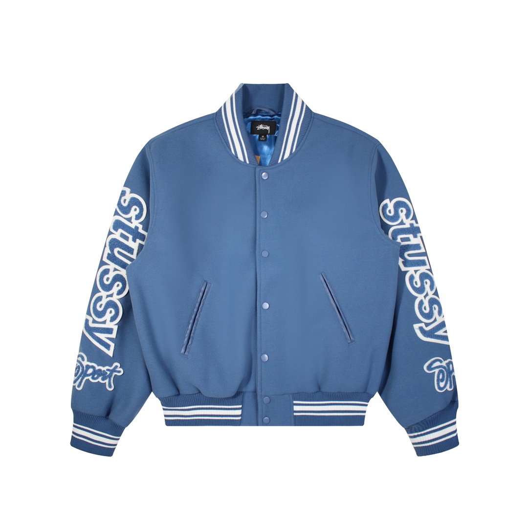 Best Replica
 Stussy Clothing Coats & Jackets Black Blue Embroidery Unisex Spring/Summer Collection