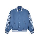 Best Replica
 Stussy Clothing Coats & Jackets Black Blue Embroidery Unisex Spring/Summer Collection
