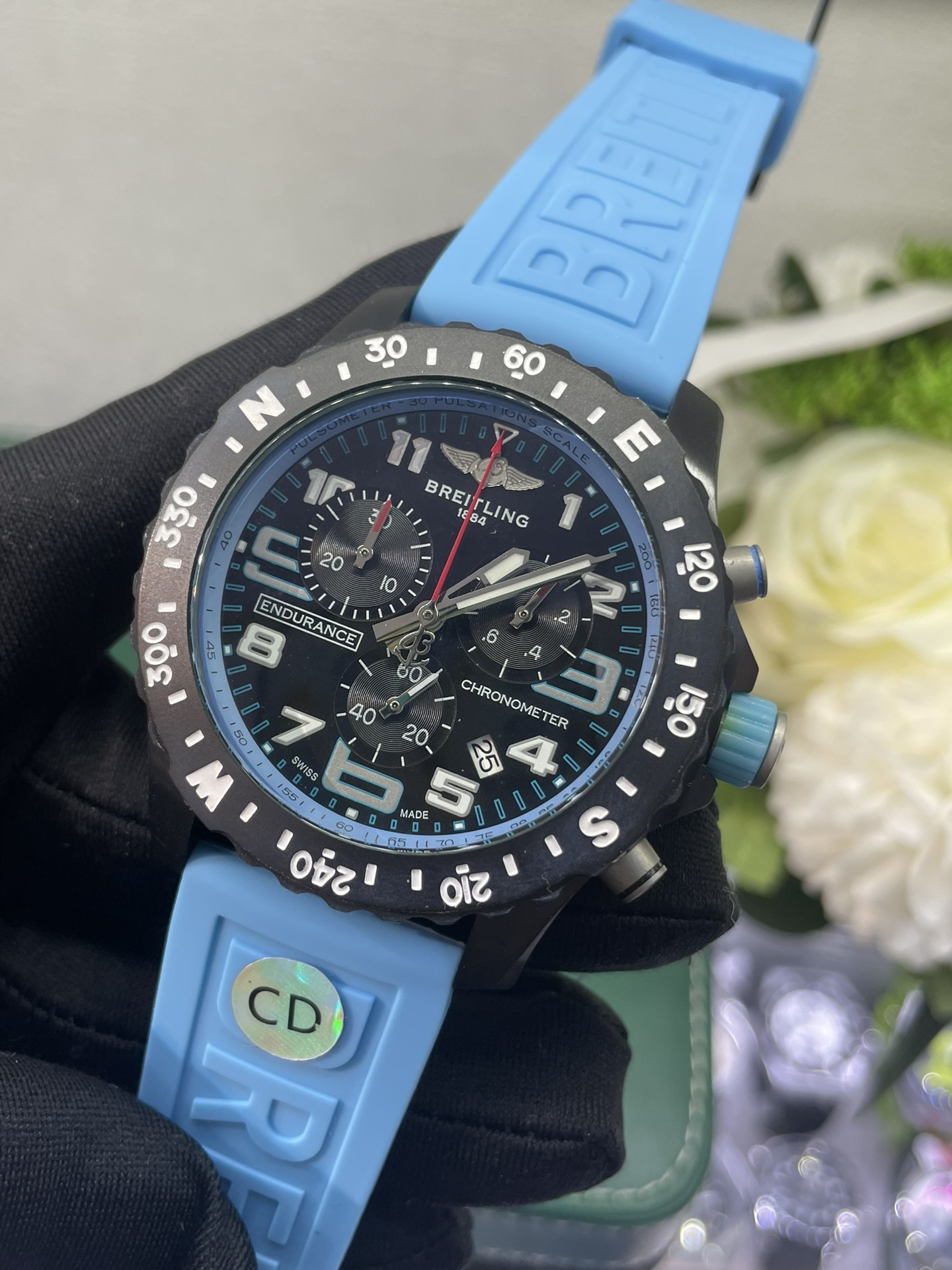 💰620
独家实拍图
Breitling Battery movement mechanical watch Men's Watch
百年灵 石英机芯，男士腕表 ，多功能计时机芯，运动型腕表