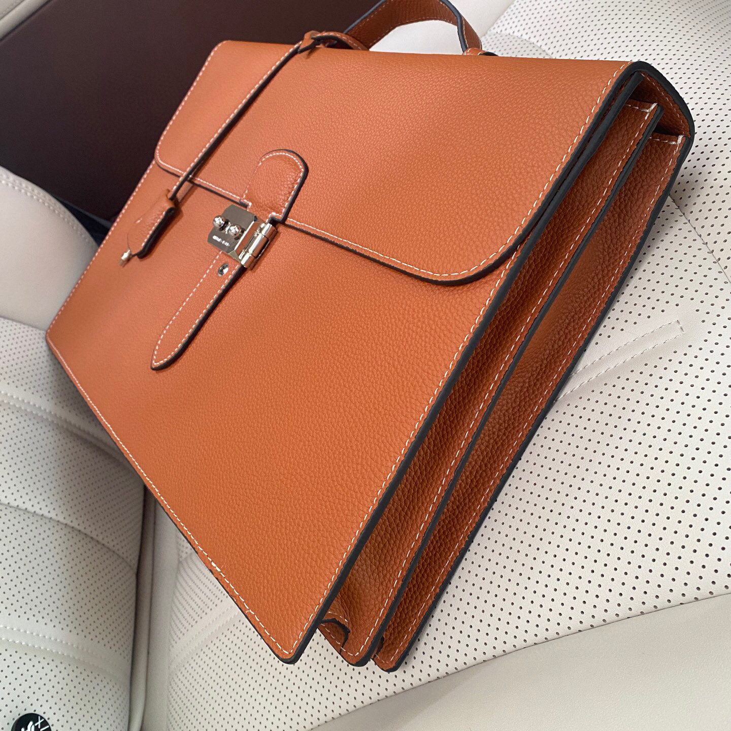 Hermès（爱马仕)carabanolizontal 🇫🇷时尚潮流指纹锁休闲包🇫🇷顶级高端原版货 进口