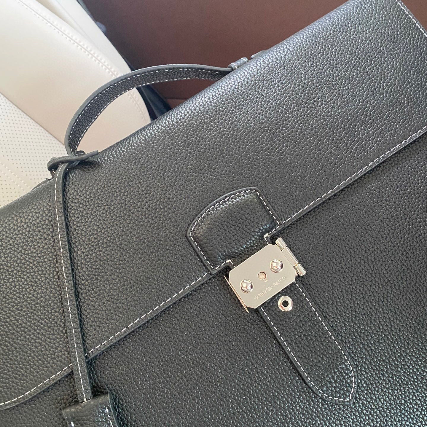 Hermès（爱马仕)carabanolizontal 🇫🇷时尚潮流指纹锁休闲包🇫🇷顶级高端原版货 进口