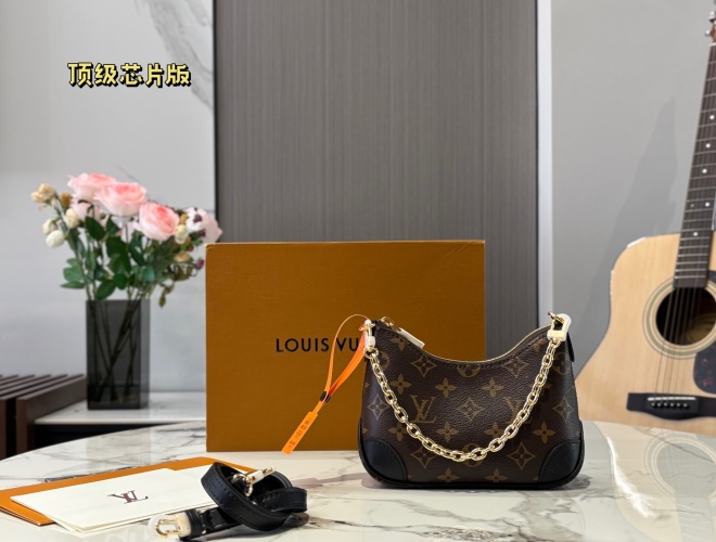Louis Vuitton Boulogne Mini Crossbody Bag with Chain and Adjustable Strap 1 Louis Vuitton Boulogne Mini Crossbody Bag with Chain and Adjustable Strap