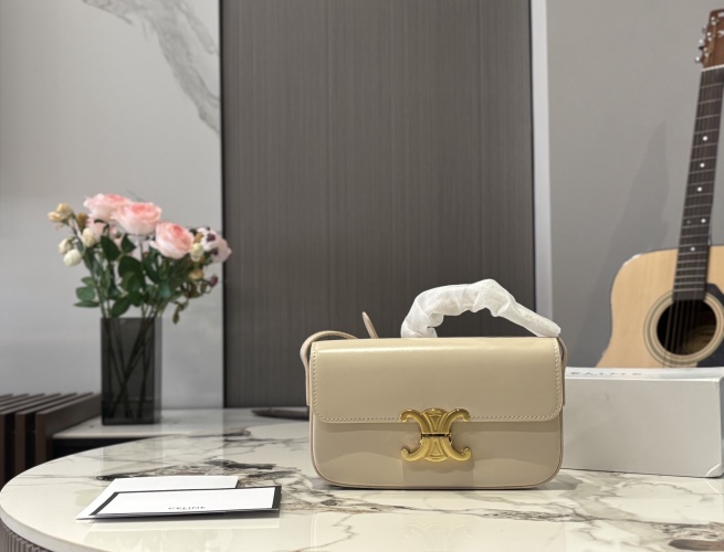 Celine Triomphe Shoulder Bag, Premium Leather, Chic and Versatile 1 Celine Triomphe Shoulder Bag, Premium Leather, Chic and Versatile