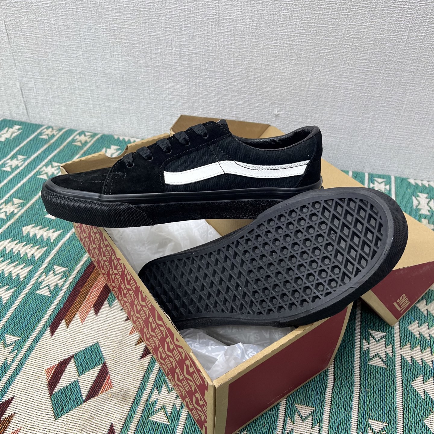 VANS 范斯 SK8-LOW 经典款 低帮 休闲板鞋帆布鞋 工艺：硫化1:1（重量1:1、真标、原钢印