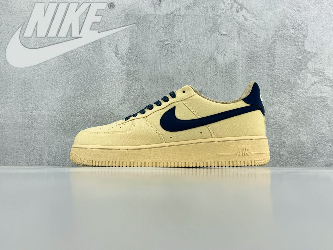 NikeAirForce1Low白蓝帆布3M满天星AF1空军一号低帮百搭休闲运动板鞋原楦原数据纸版#采用