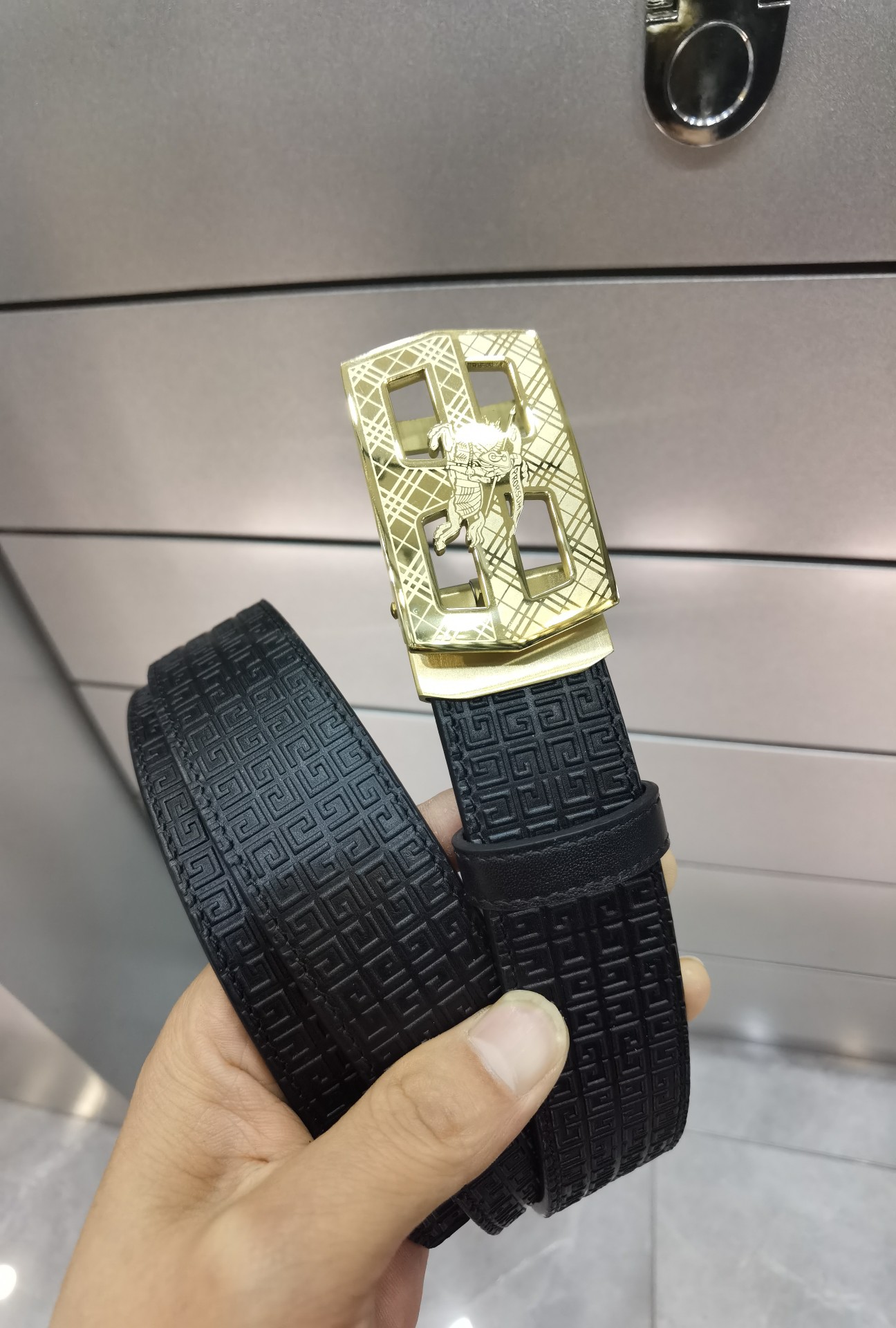 巴宝莉自动扣㊙️原单高端品质🎗专柜官网同步💎宽度3.5精美扣头💯意大利进口头层小牛皮原版花纹✨纹理消晰真实感超强🌈打造全
