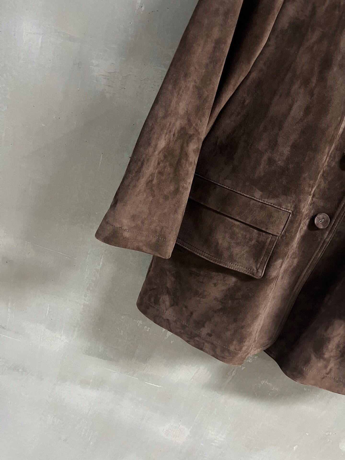 Stylish 2025 Spring Suit: P3174 with Leather Face and Turkish Wool Blend. - 图片 4