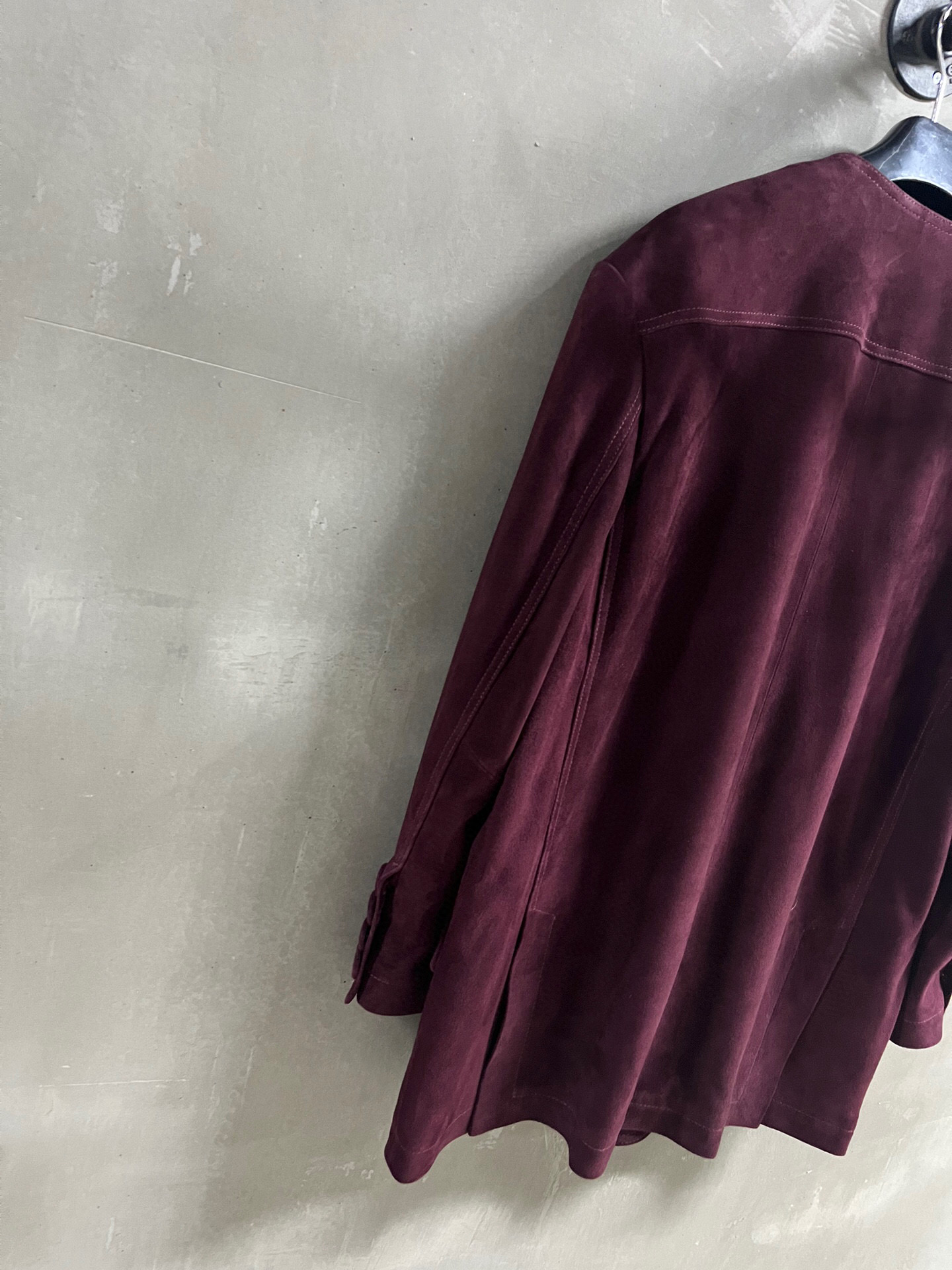 Stylish 2025 Spring Suit with Turkish Wool and Leather Face, S-L Sizes. - 图片 7