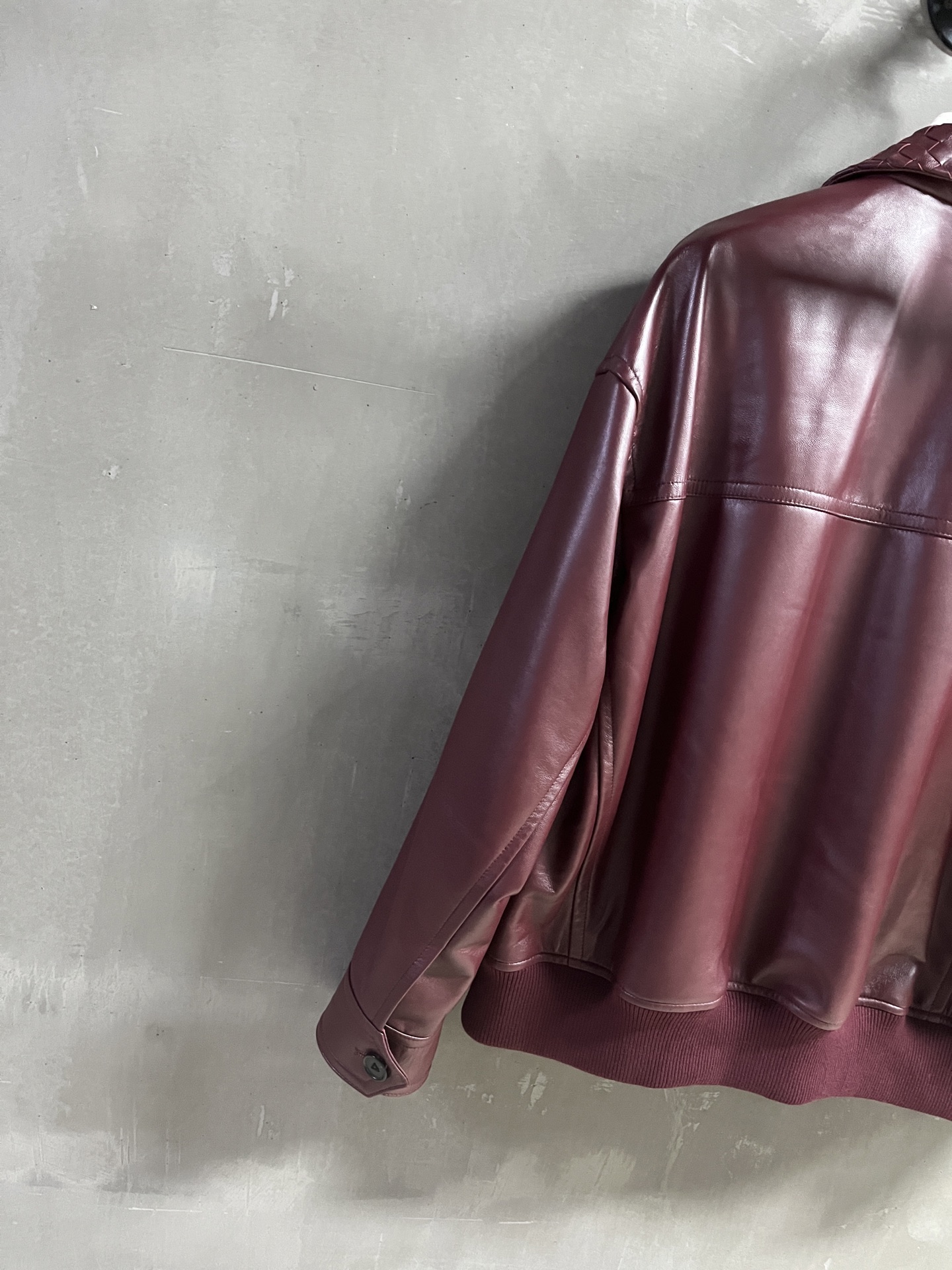 Hand-Woven Leather Collar Jacket, Unisex Lambskin Outerwear, Fall 2025 Collection 9 i1752840640311 6150 0 5