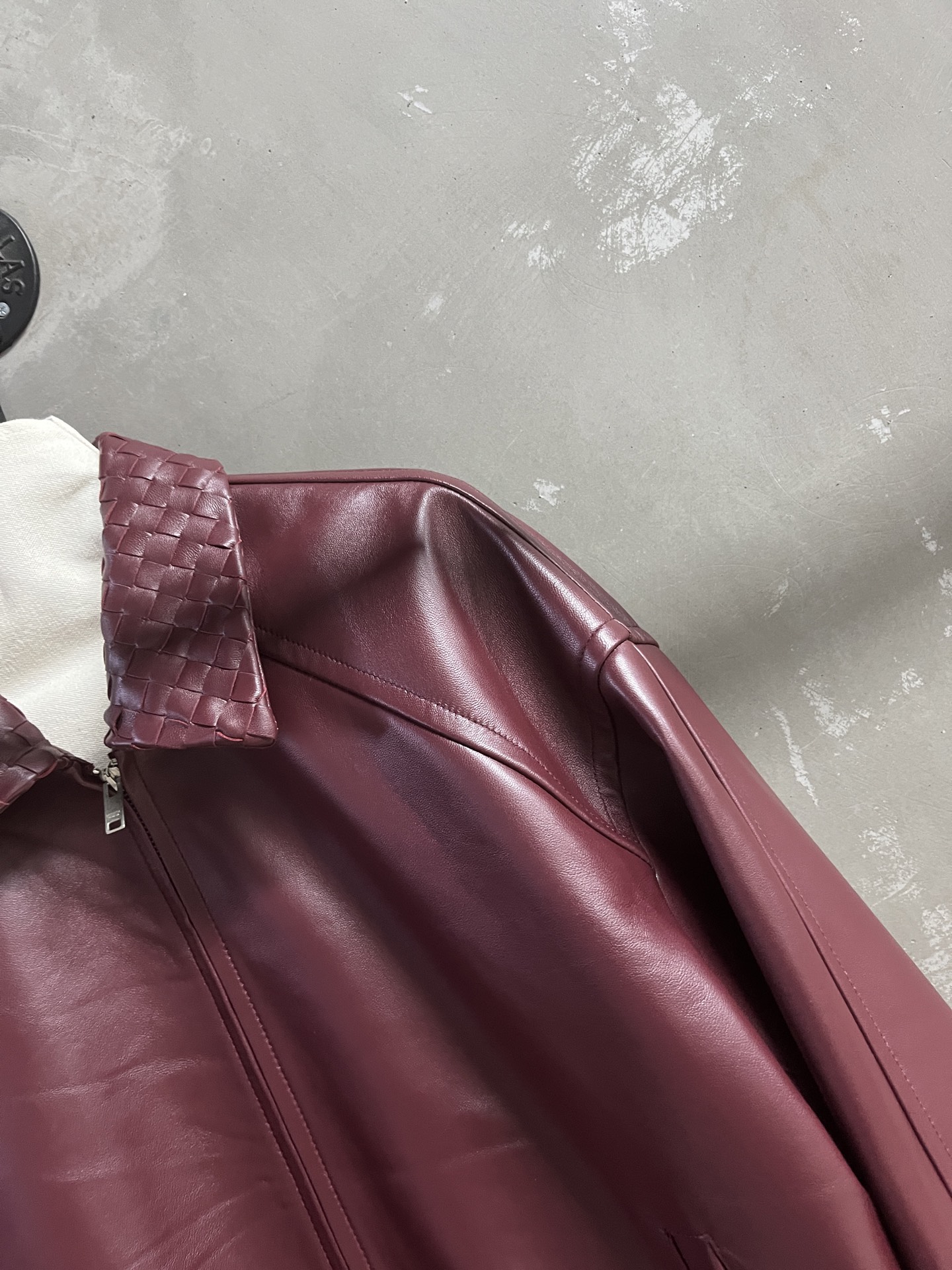 Hand-Woven Leather Collar Jacket, Unisex Lambskin Outerwear, Fall 2025 Collection 7 i1752840640405 2757 0 3