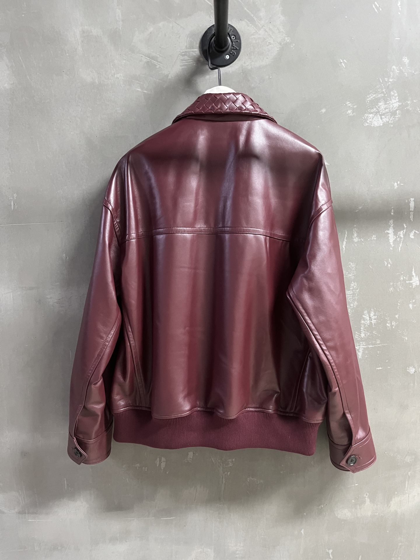 Hand-Woven Leather Collar Jacket, Unisex Lambskin Outerwear, Fall 2025 Collection 10 i1752840646358 1952 0 8