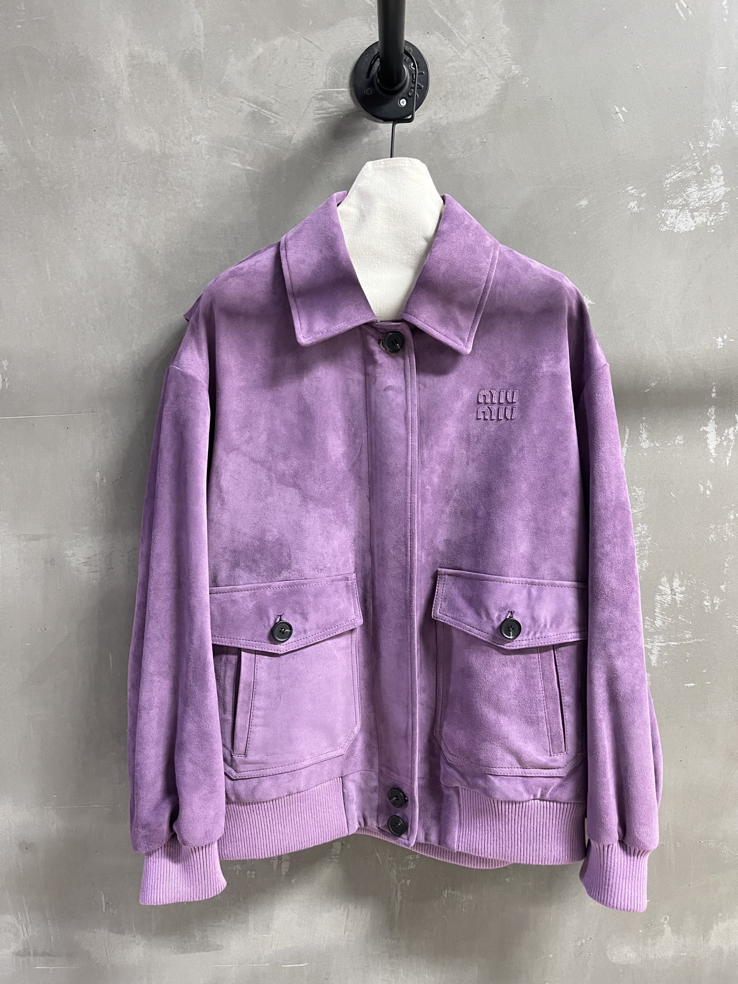 Miu Miu Lambskin Leather Jacket - Classic & Slim Fit, Versatile Outerwear 3 i1753431140254 6821 0 0