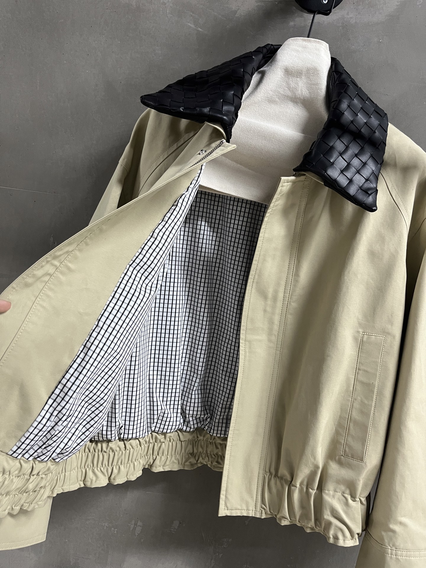 Bottega Veneta Inspired Denim Jacket with Lambskin Braided Detail 4 i1757342312996 993 0 2