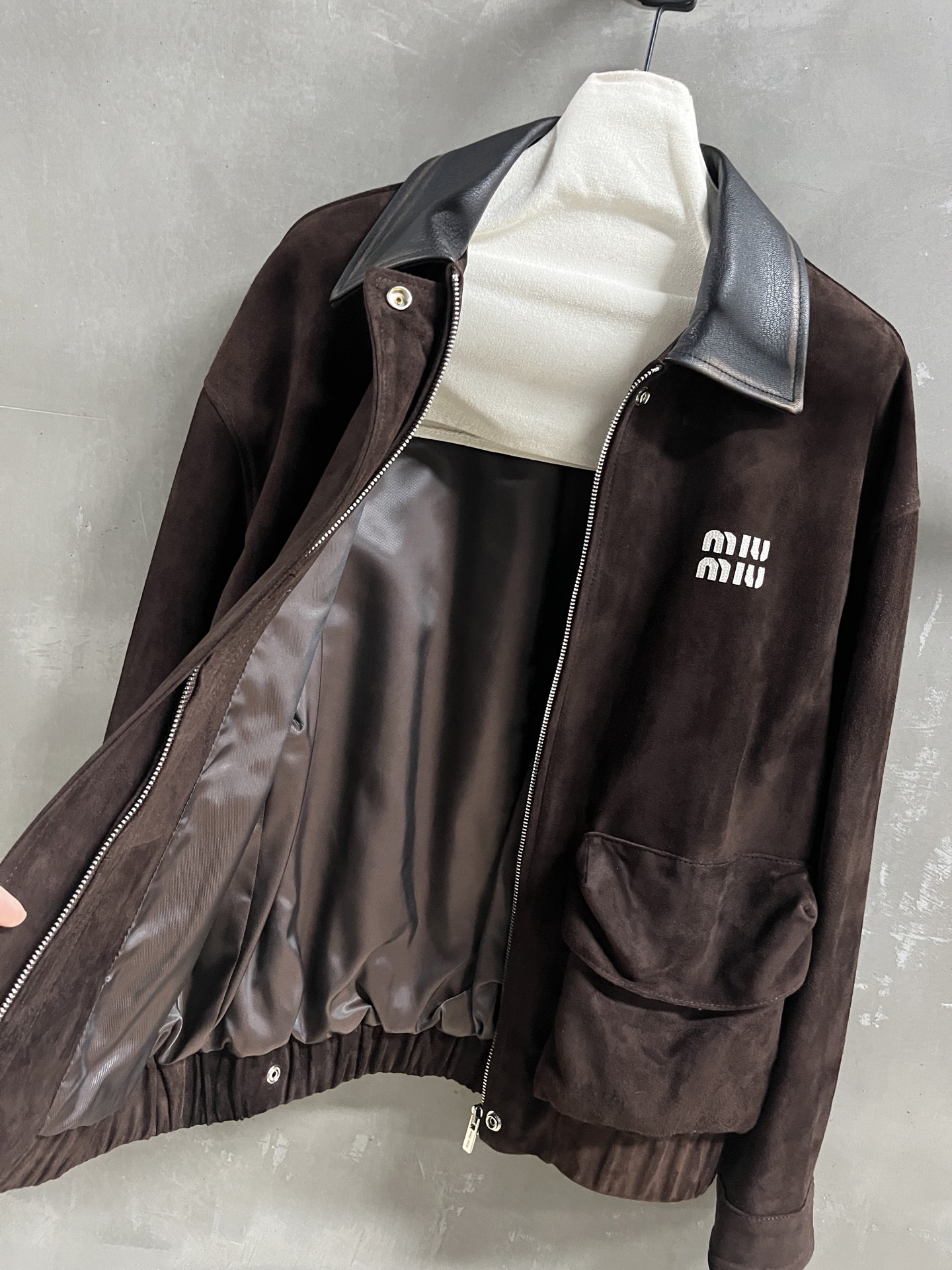 Miu Miu Inspired 2025 Autumn Leather Jacket - Retro Chic Outerwear 7 i1757430253207 4644 0 5